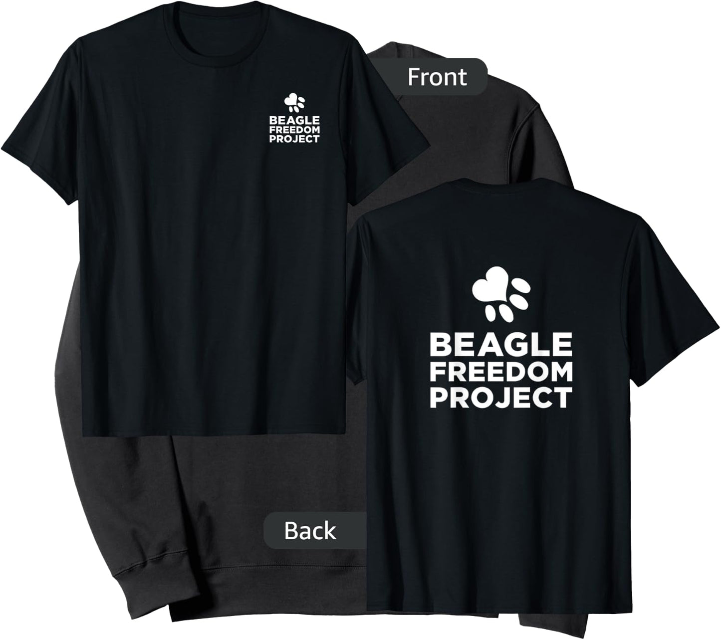 Beagle Freedom Project- Rescue Dogs- Free the beagles Sweatshirt - Sweatshirt | Black