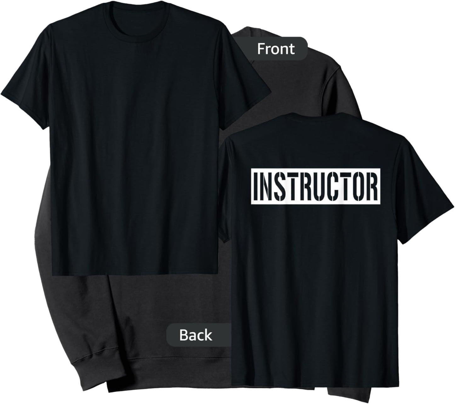 Instructor Shirt (Printed On Back Only) Work Office Teacher Sweatshirt - Sweatshirt | Black