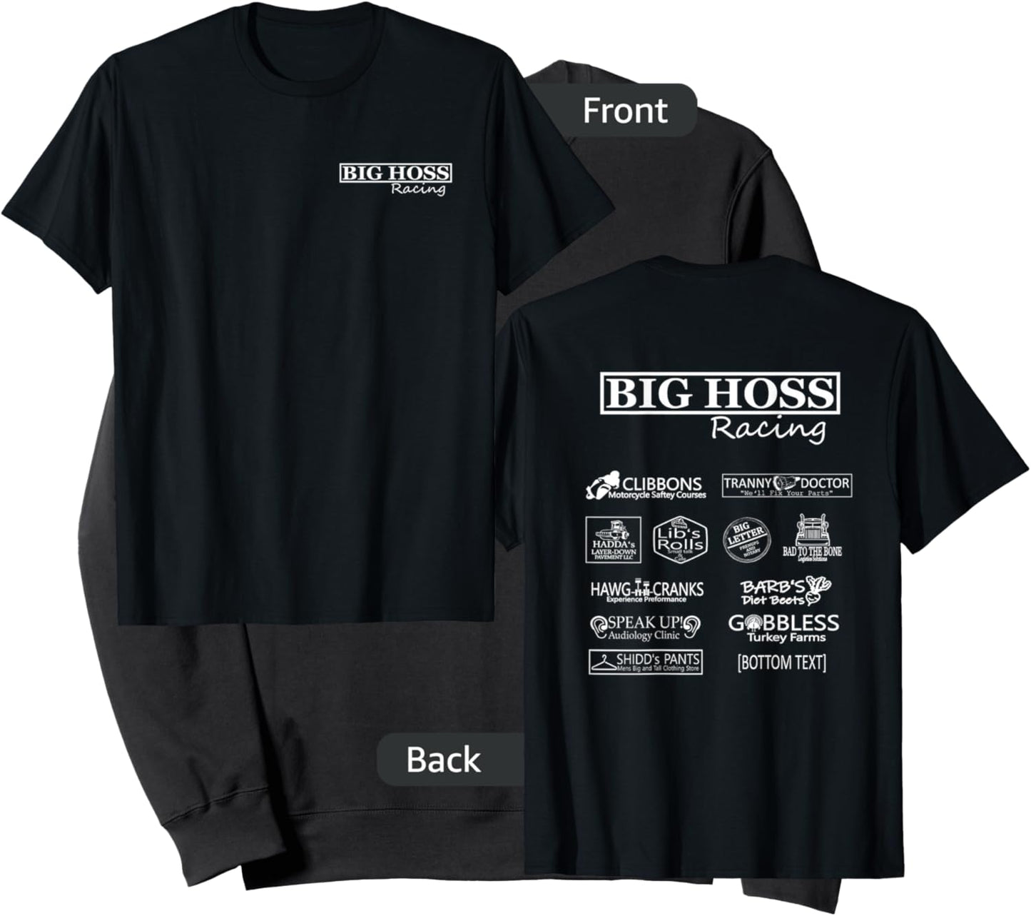 Big Hoss Racing Sweatshirt - Sweatshirt | Black