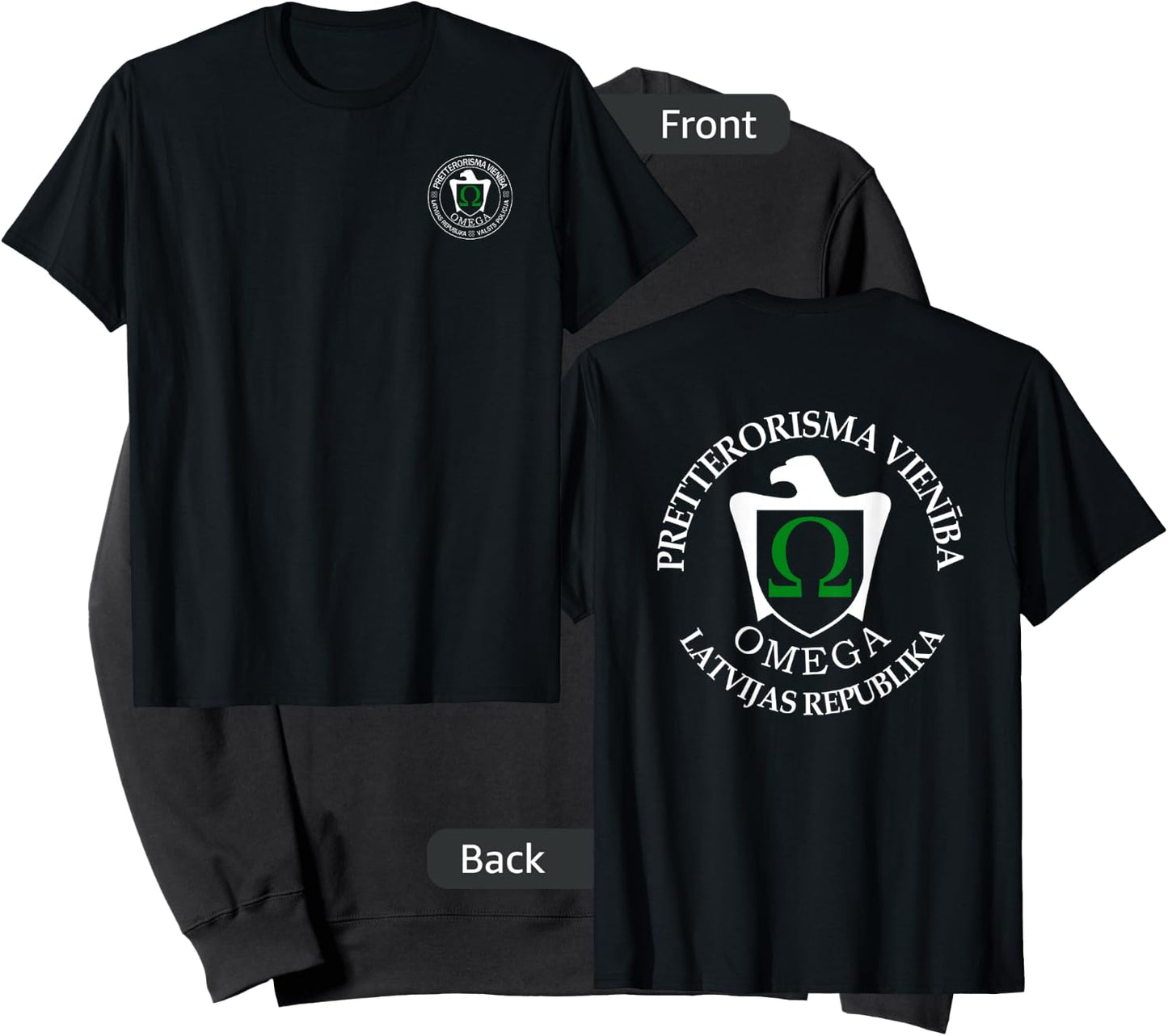 Omega Latvian Police Special Forces Swat Sweatshirt - Sweatshirt | Black