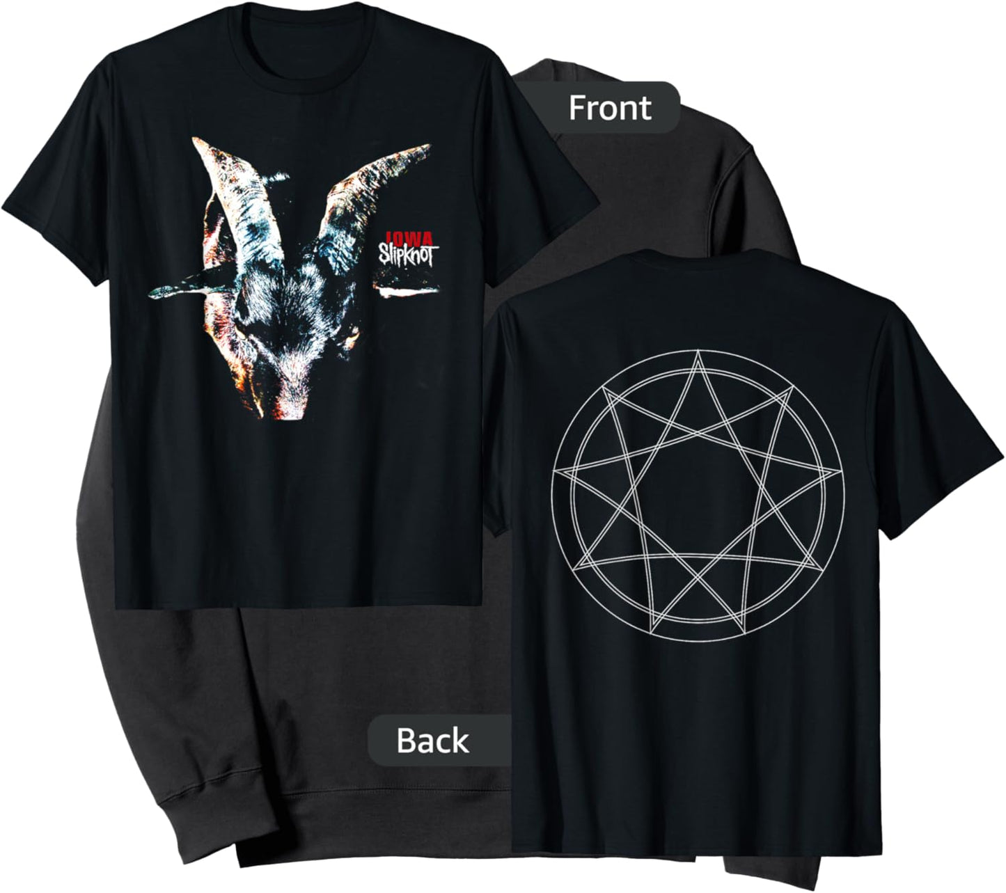 Slipknot -Adults Iowa Album , Black, Short Sleeve, , Classic Fit, Small Sweatshirt - Sweatshirt | Black