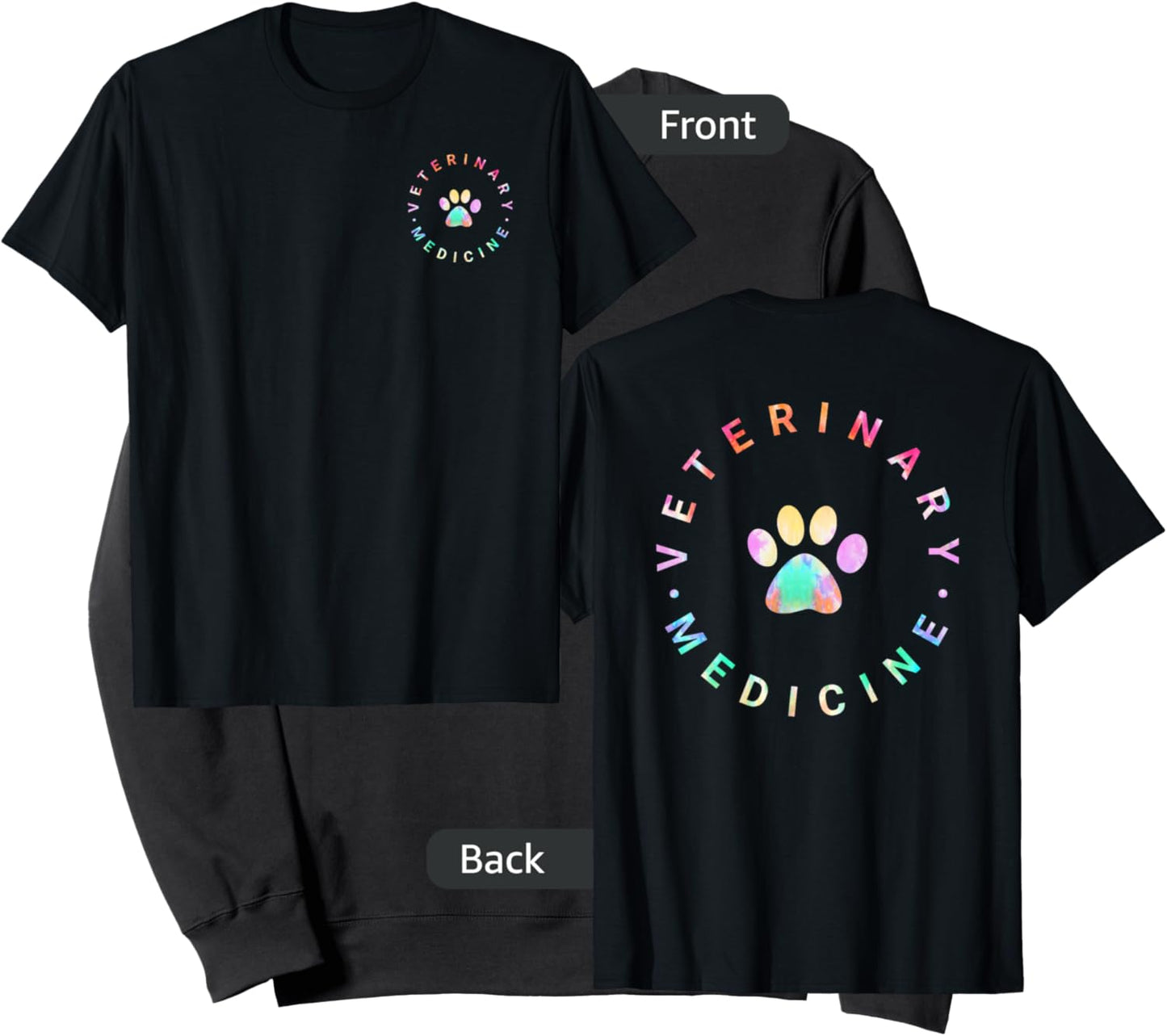 Veterinary Medicine Tie Dye, Veterinarian Life Vet Student Sweatshirt - Sweatshirt | Black