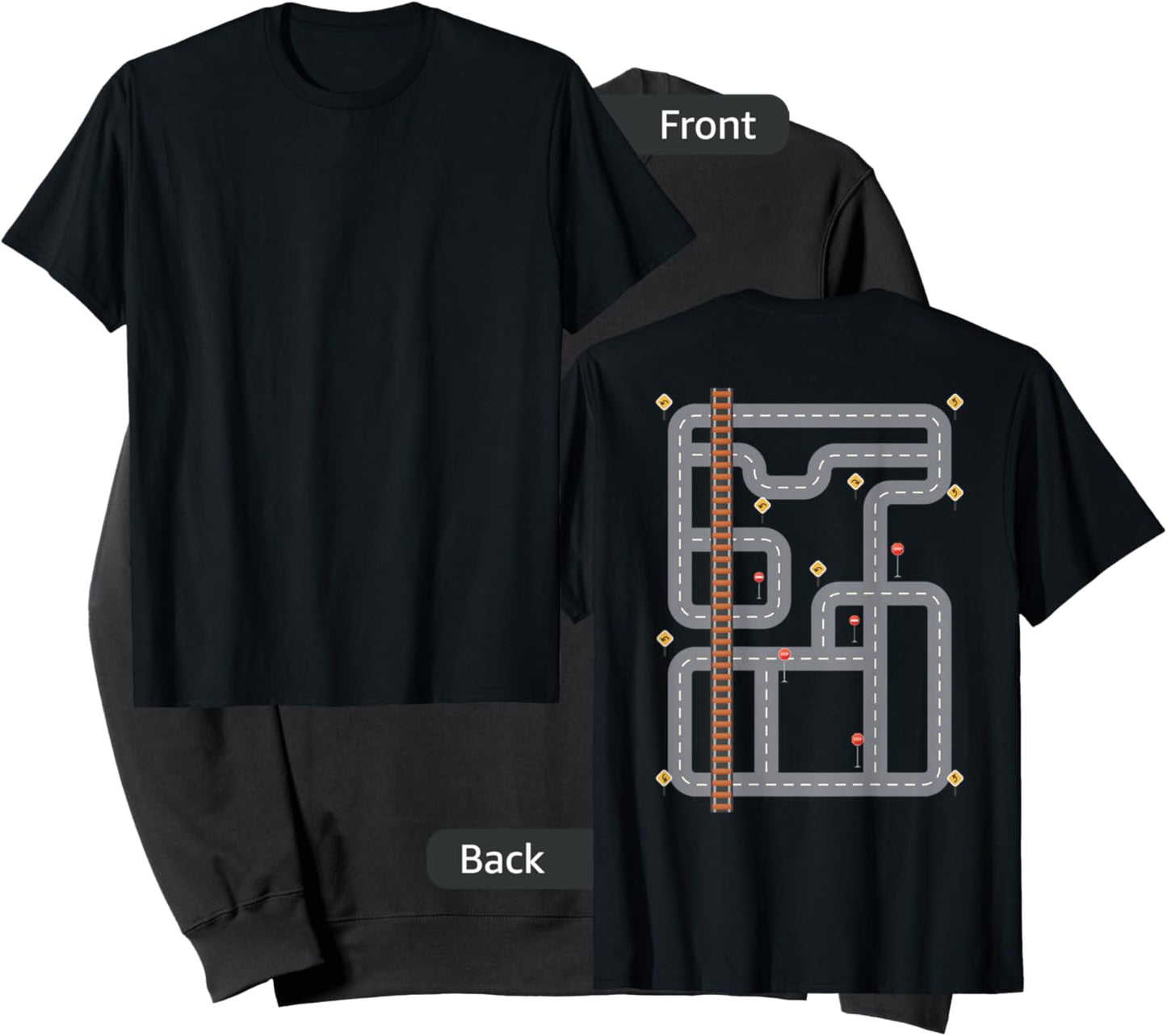 Cool Playmat Race Car Track On Back Dad race car Mat Sweatshirt - Sweatshirt | Black