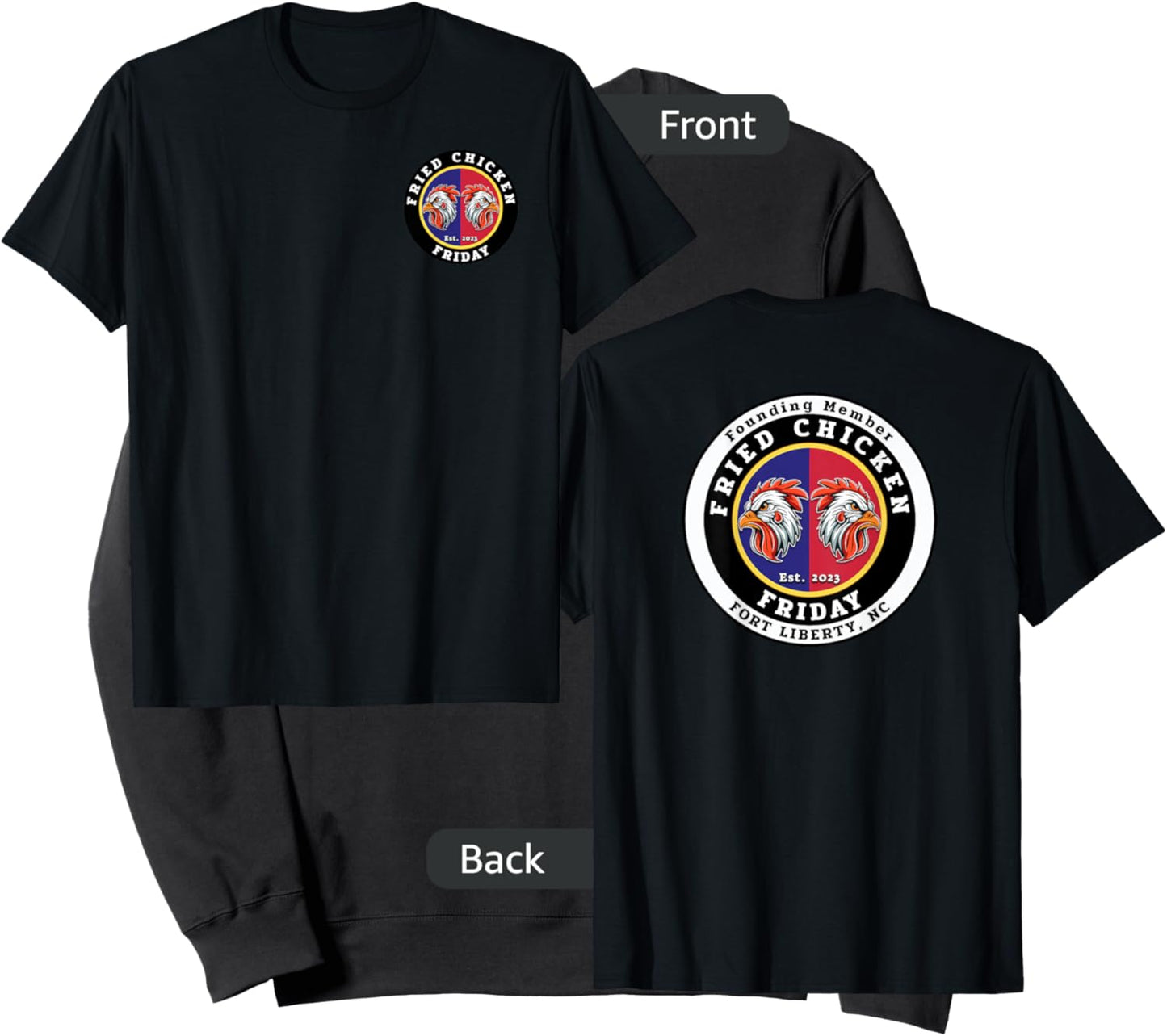 Fried Chicken Friday (Front & Back) Founder Edition Sweatshirt - Sweatshirt | Black