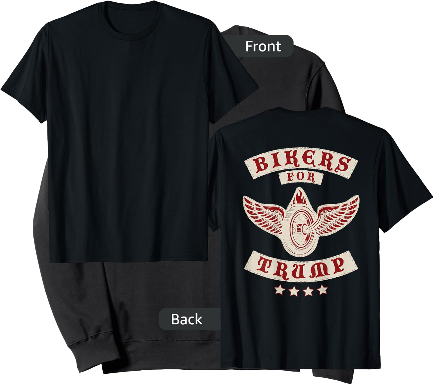 Bikers For Trump 2020 MC ( Design on Back) Sweatshirt - Sweatshirt | Black