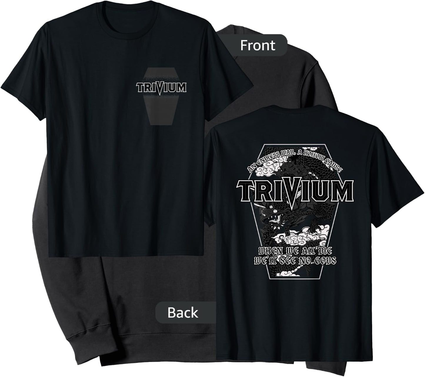 Trivium No Gods Double Sided Sweatshirt - Sweatshirt | Black