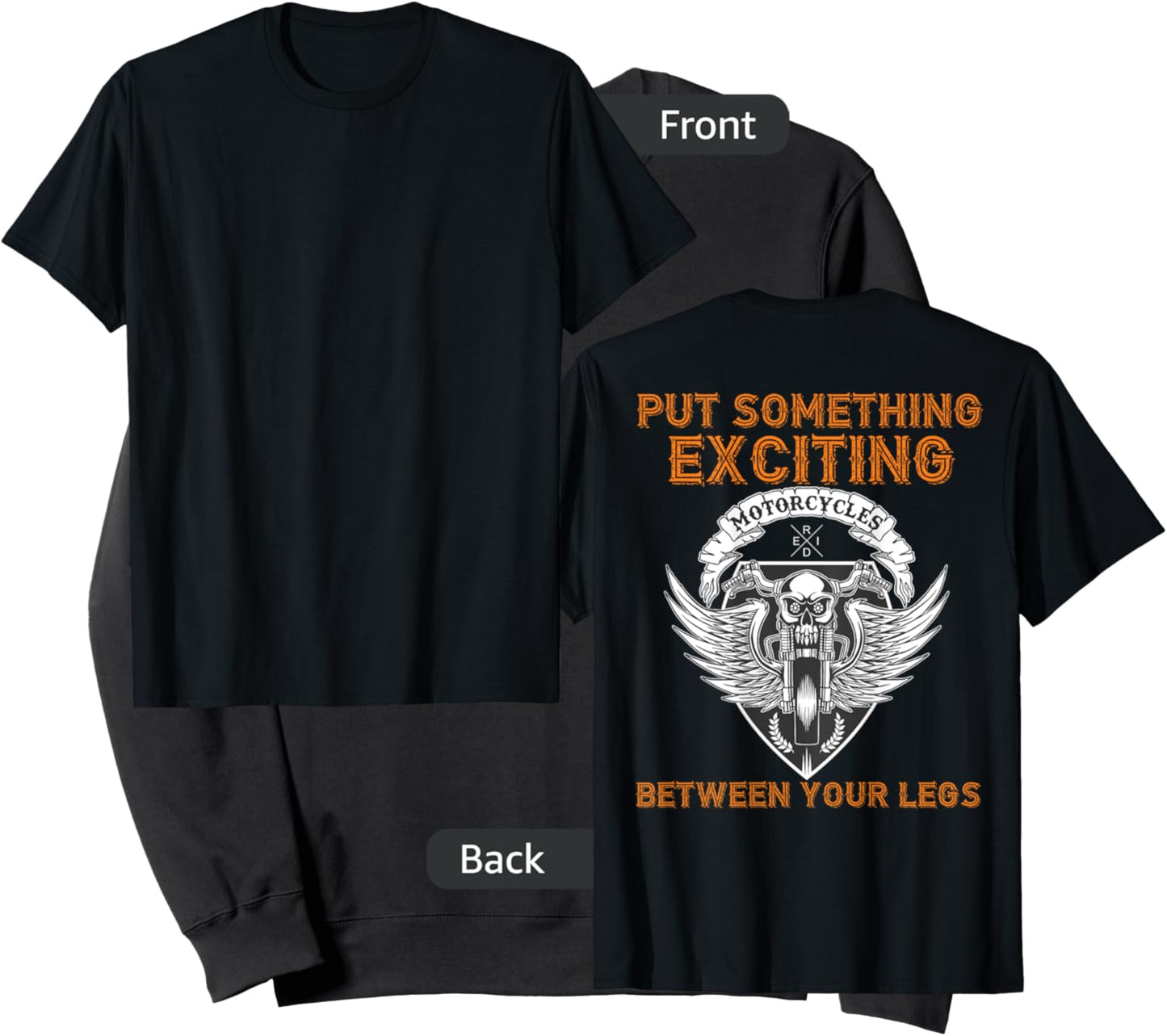 Put Something Exciting Between Your Legs - Graphic On Back Sweatshirt - Sweatshirt | Black