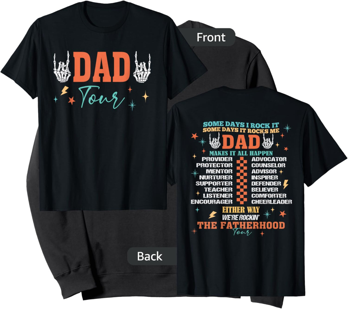 The Fatherhood Tour Dad Joke Rockin' Dad Sweatshirt - Sweatshirt | Black