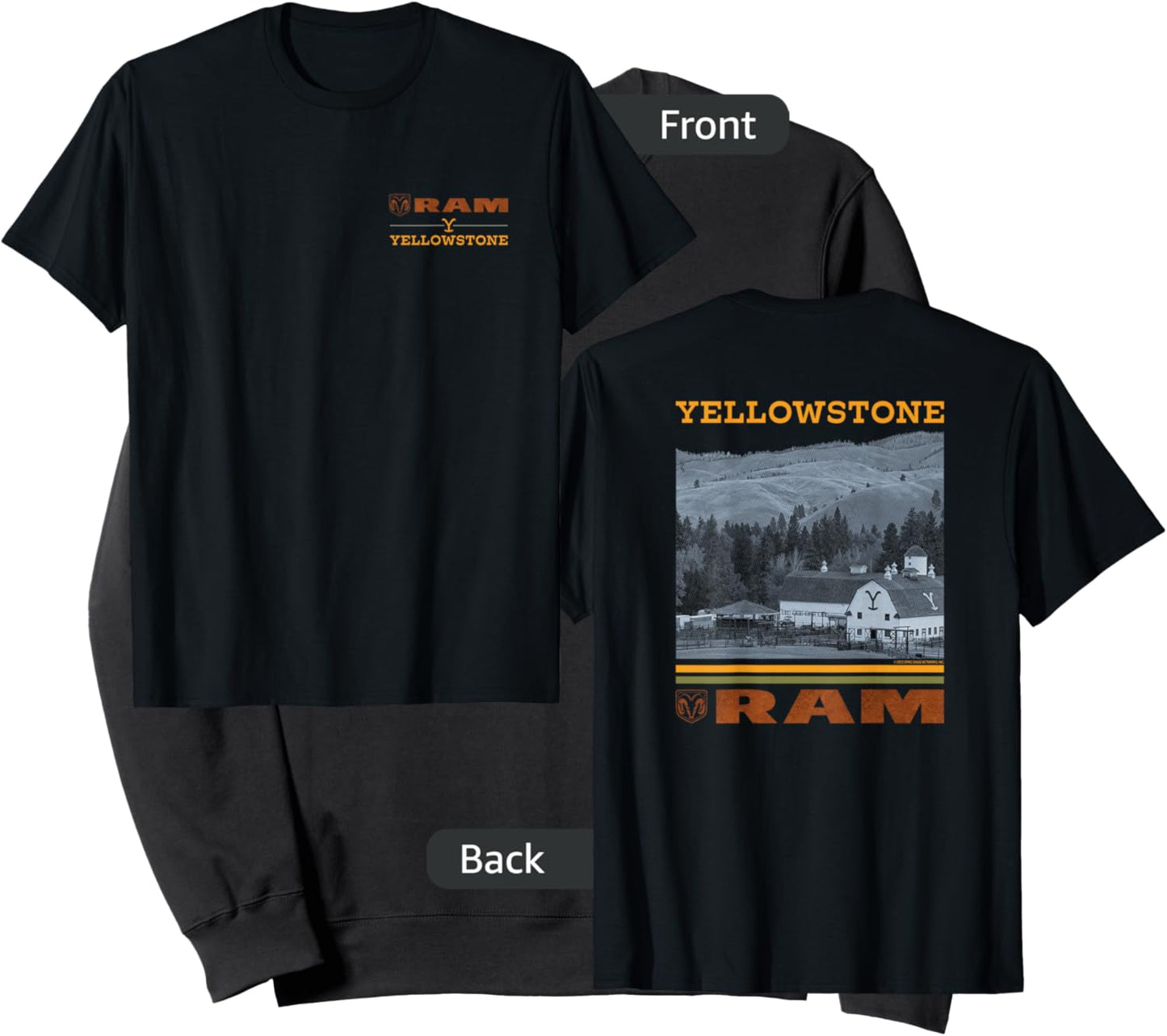 Yellowstone x Ram Trucks Scenic Sweatshirt - Sweatshirt | Black