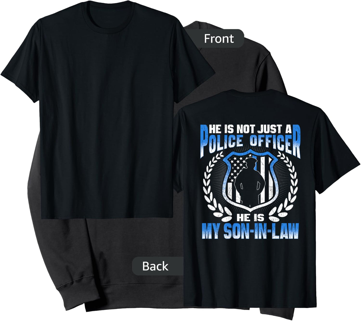 My Son-In-Law Is A Police Officer Proud Police Parent-In-Law Sweatshirt - Sweatshirt | Black