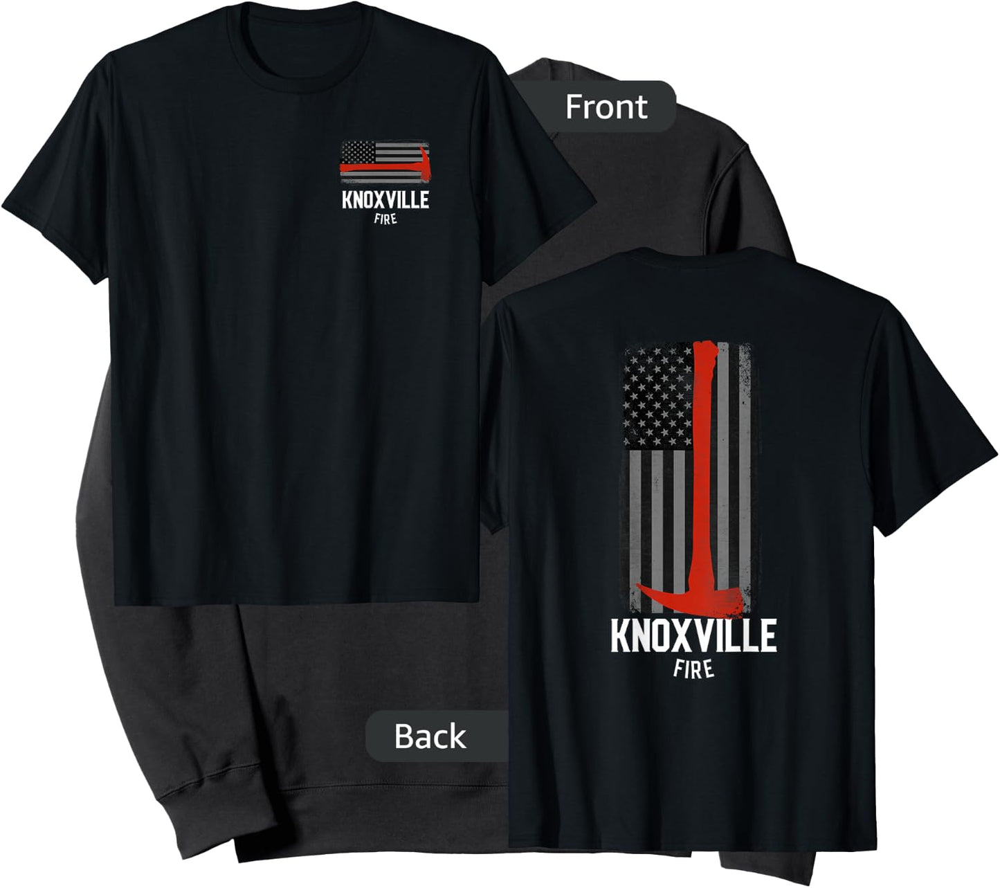City of Knoxville Fire Rescue Tennessee Firefighter Sweatshirt - Sweatshirt | Black