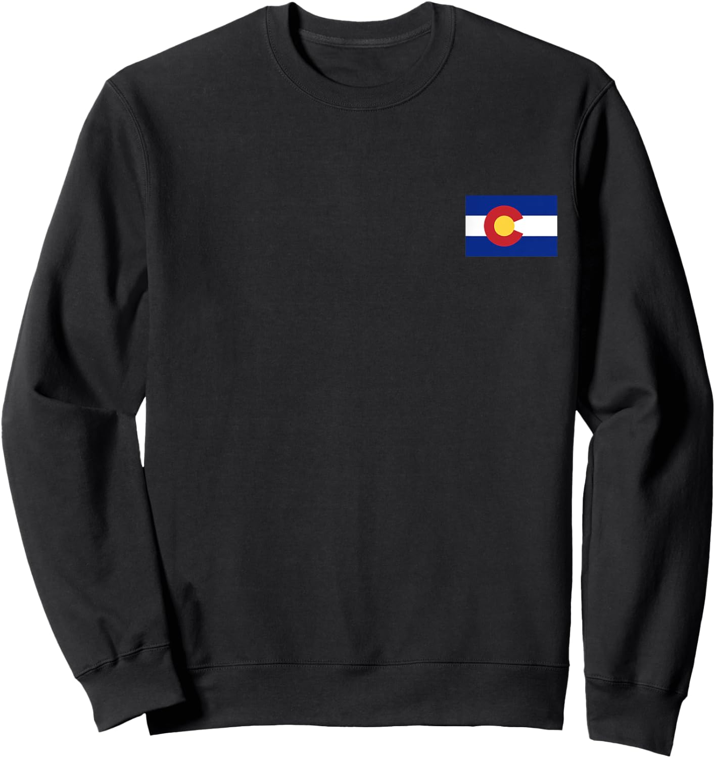 State of Colorado Flag Cool CO Coloradan Flags Women Men Sweatshirt - Sweatshirt | Black