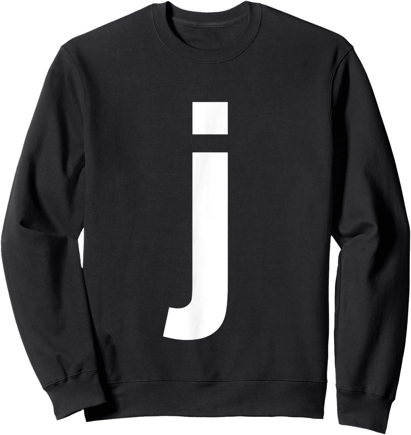 Lower Case Letter J Shirt Alphabet Sweatshirt - Sweatshirt | Black