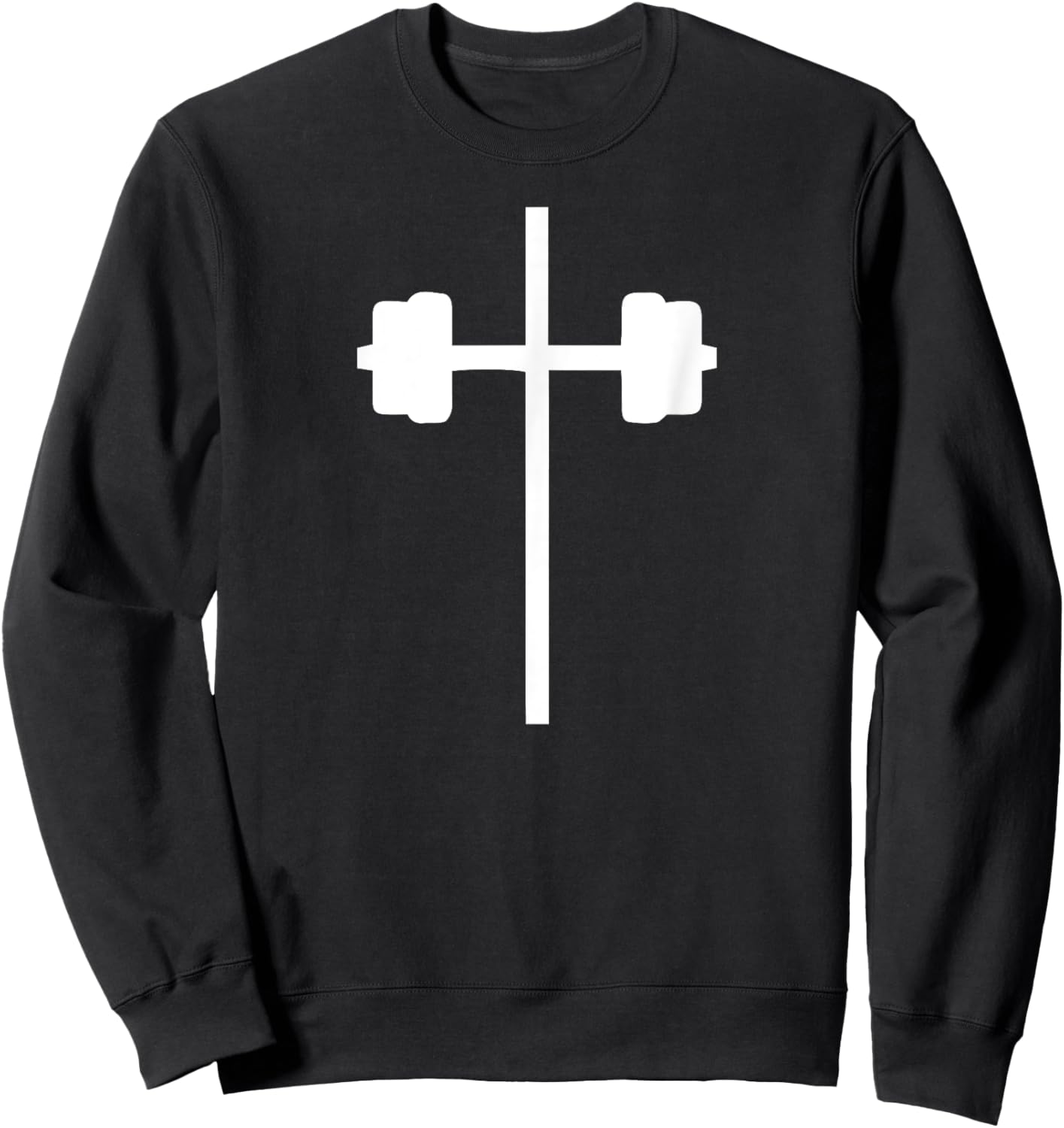 Christian Weight Lifting Lift Heavy Pray Always belief gym Sweatshirt - Sweatshirt | Black