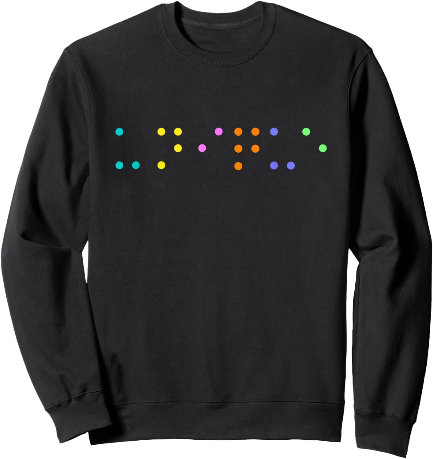 Braille unique Braille Alphabet unique Sweatshirt - Sweatshirt | Black
