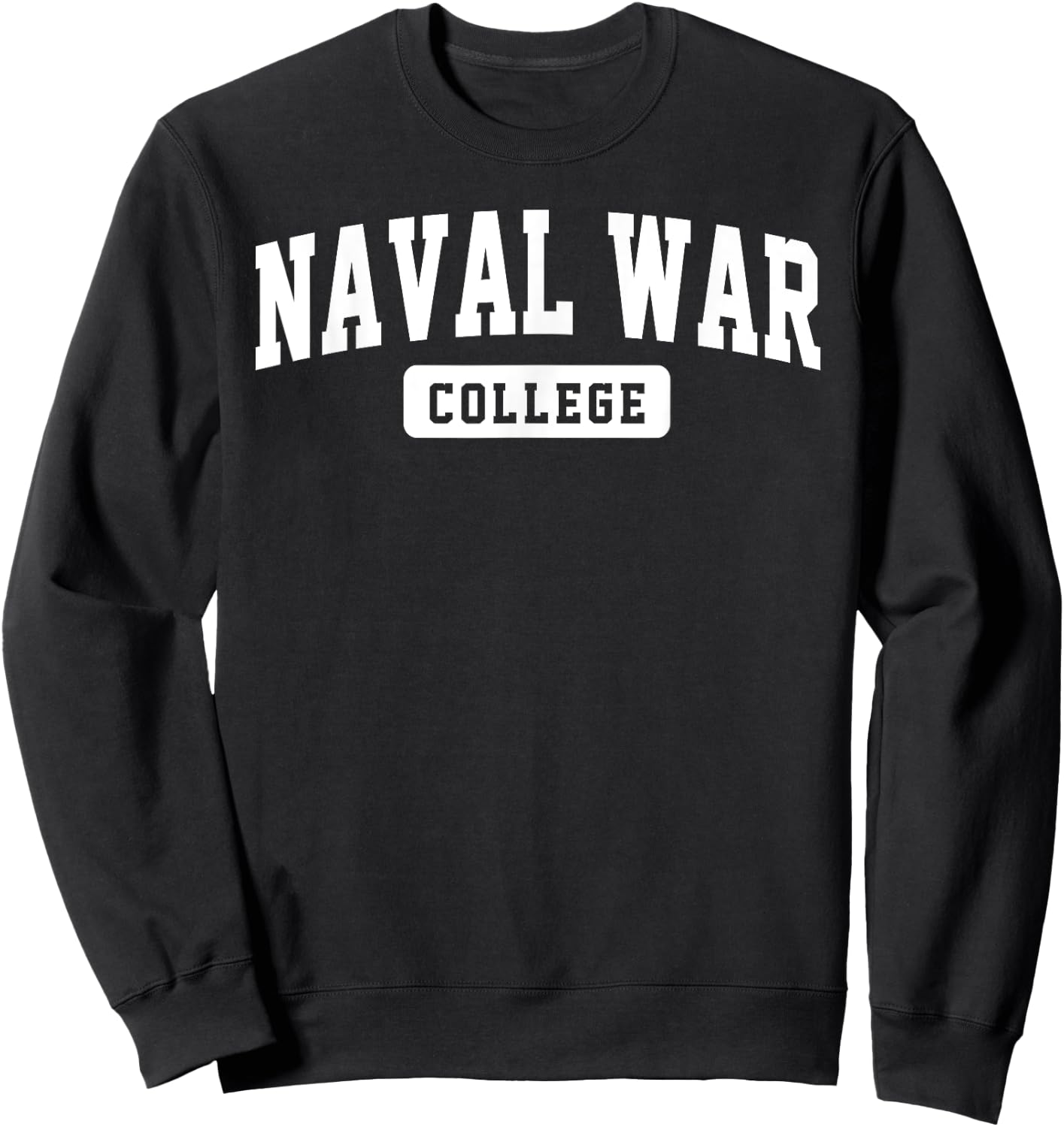 Naval War College Arch Vintage Classic Design Gifts Men Sweatshirt - Sweatshirt | Black