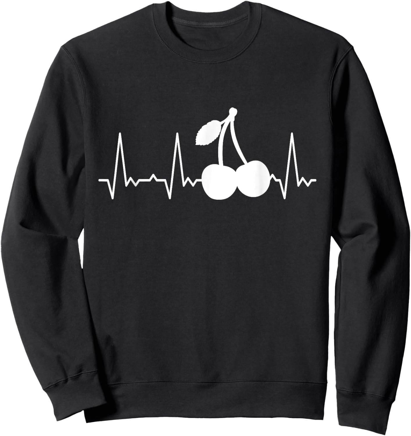 Heartbeat Cherries Sweatshirt - Sweatshirt | Black