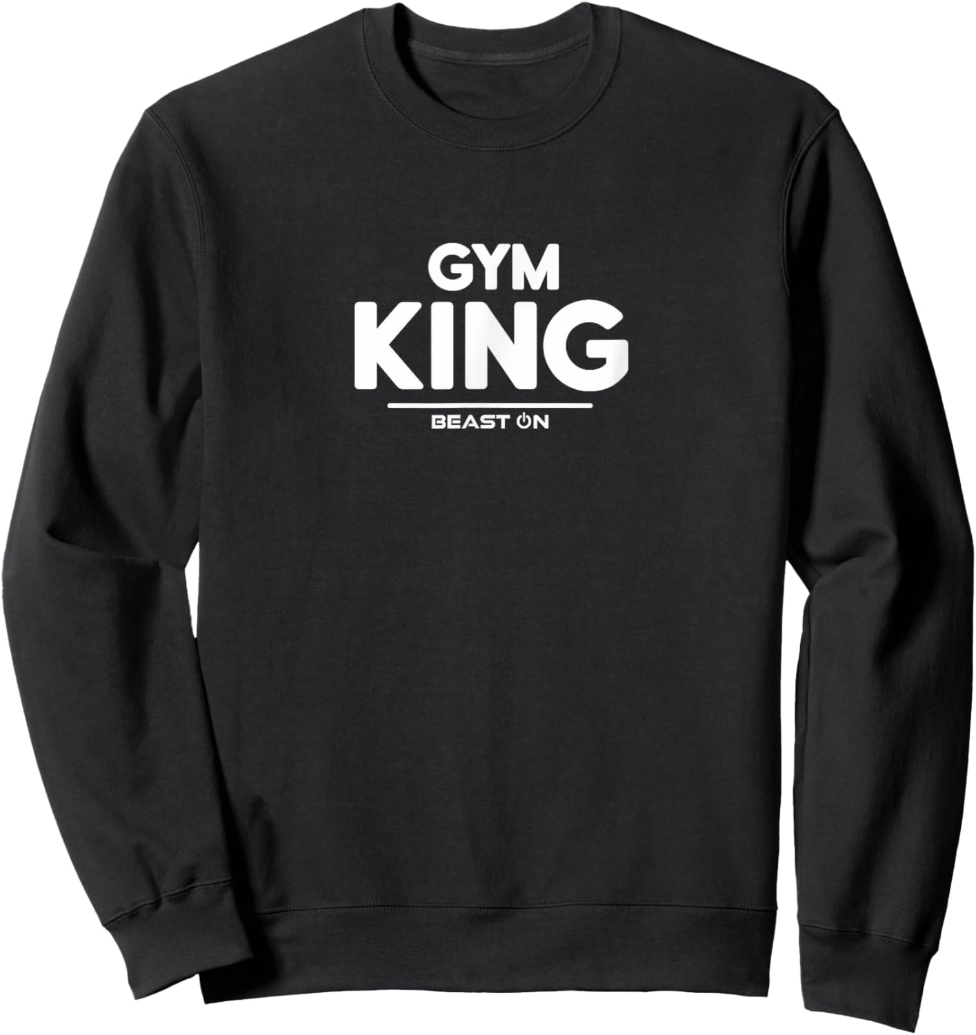 Gym Fitness King Bodybuilding Brave Cool Men's Training Sweatshirt - Sweatshirt | Black