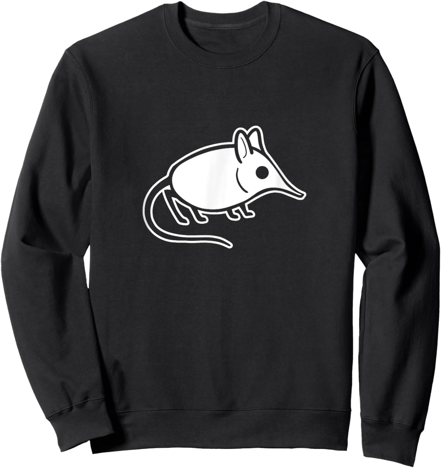 Minimal art of a cute Elephant shrew for small animals fans Sweatshirt - Sweatshirt | Black