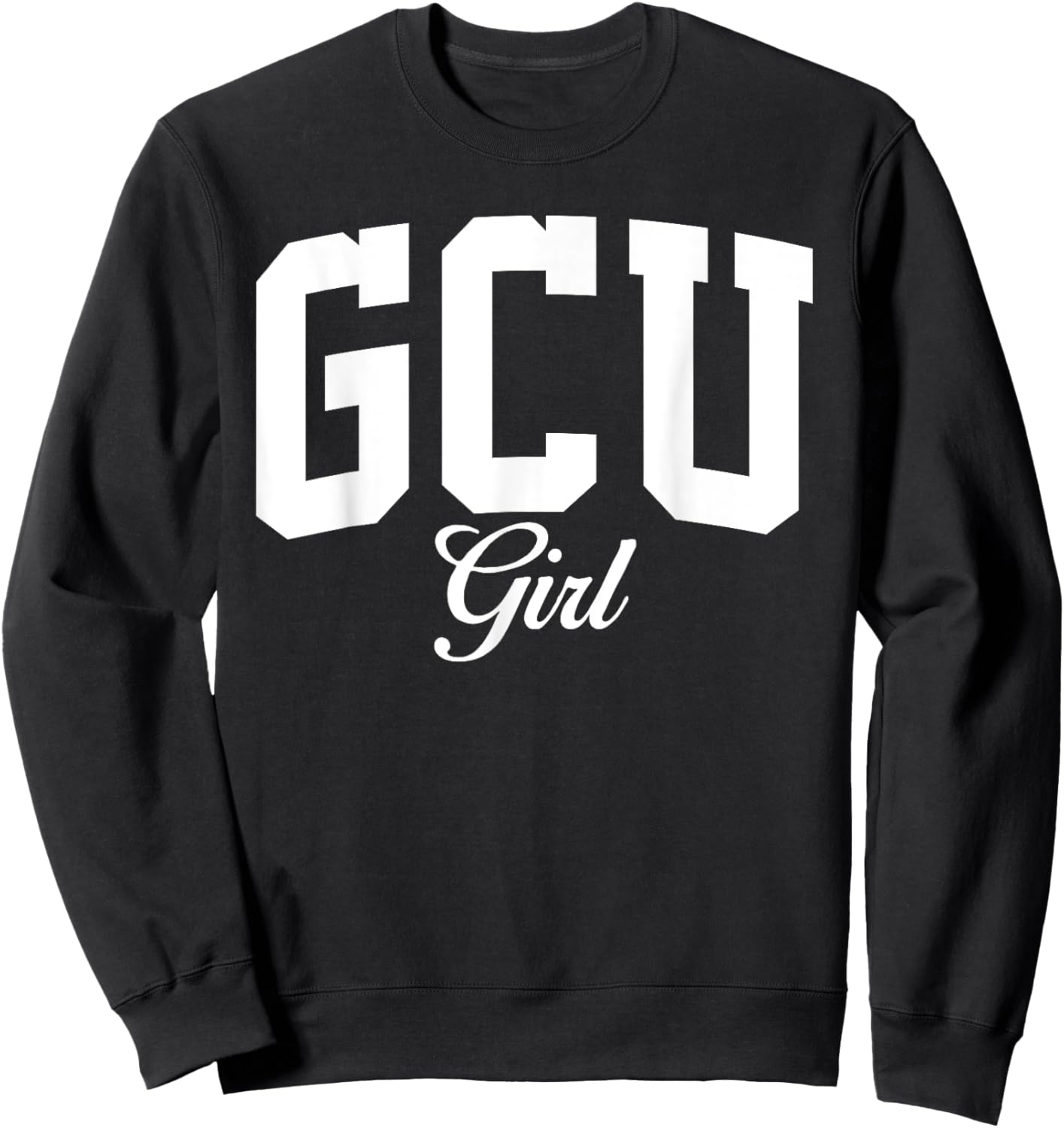 GCU University Girl Arch Vintage Design Girls Sweatshirt - Sweatshirt | Black
