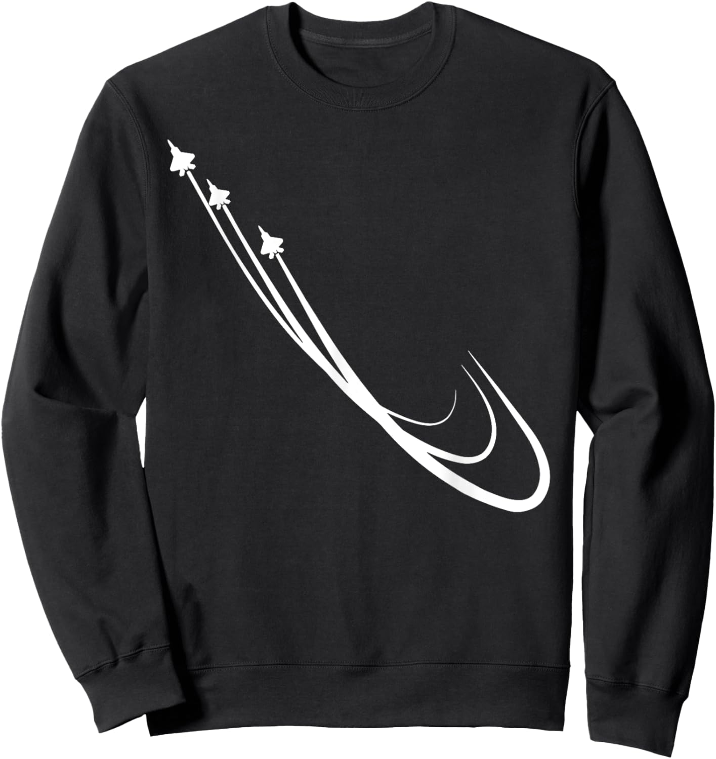 Military Fighter Jet Plane Patriotic Pilot Airplane Gift Sweatshirt - Sweatshirt | Black