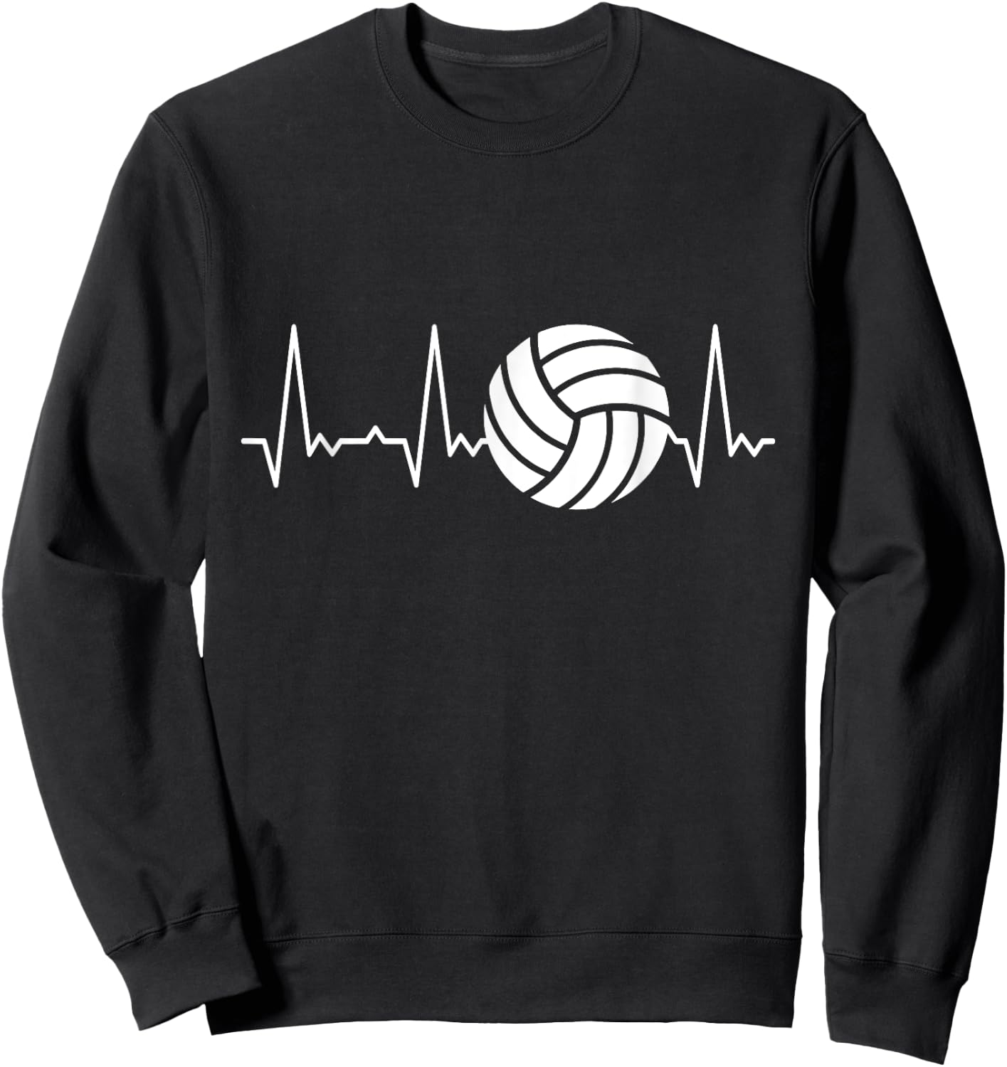 Heartbeat Volleyball Sweatshirt - Sweatshirt | Black