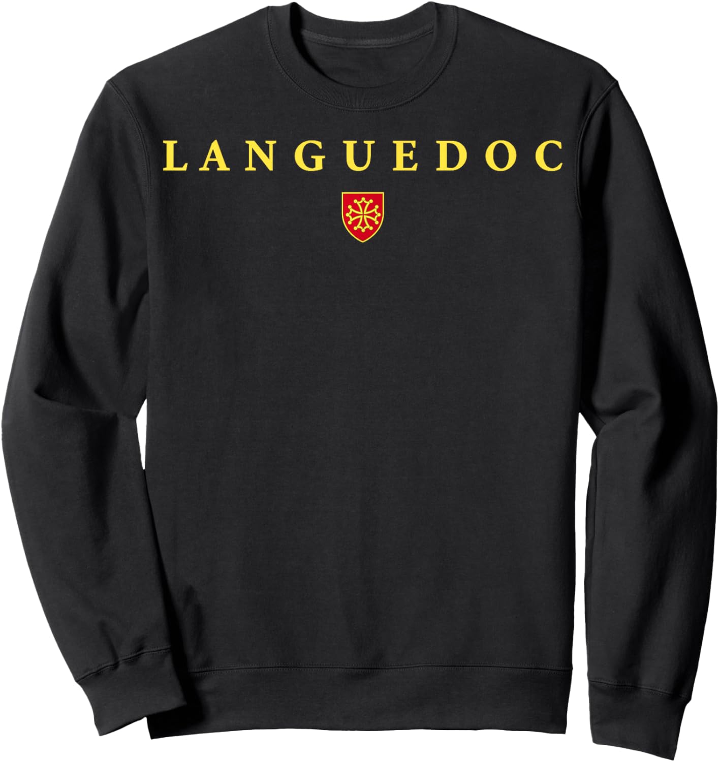 Languedoc France French province Europe travels flags wine Sweatshirt - Sweatshirt | Black