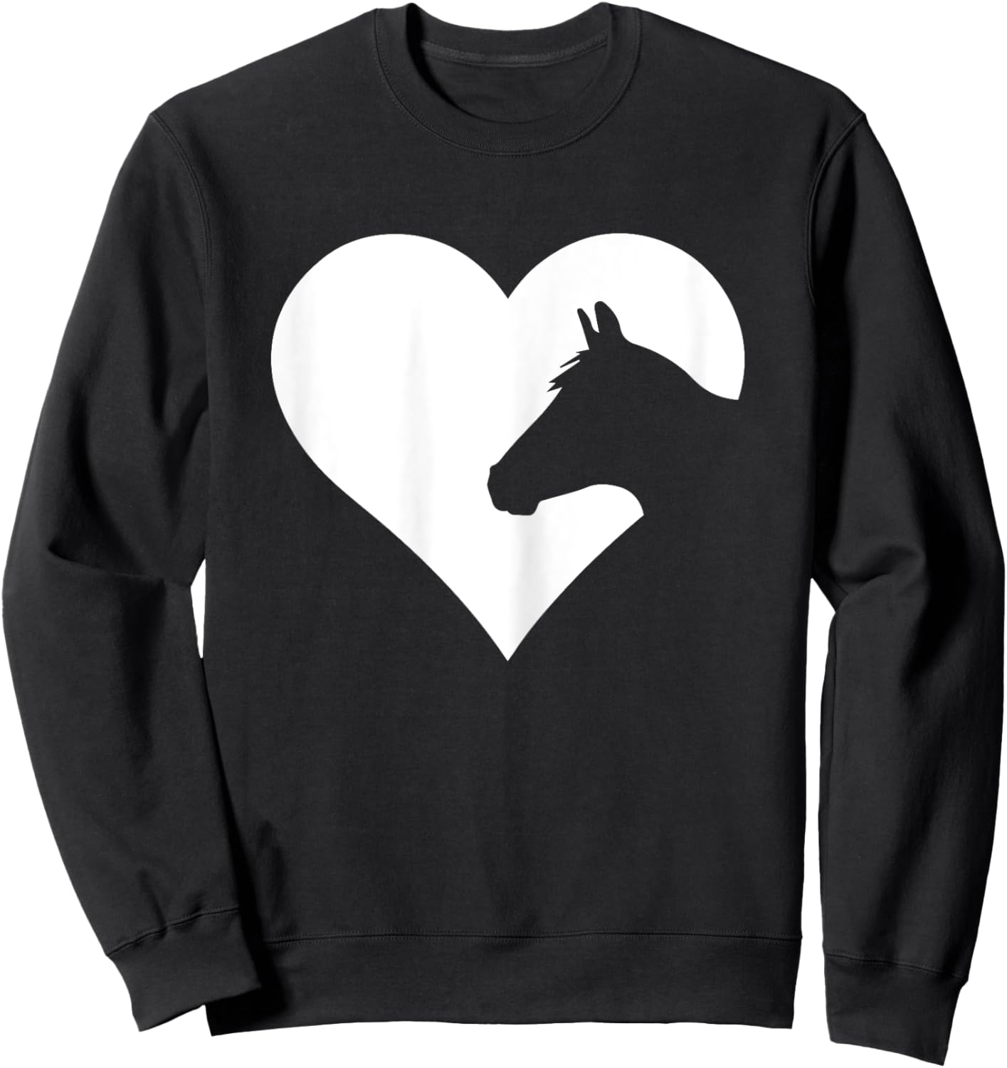 Horse lover Gift girls & women who love horses Sweatshirt - Sweatshirt | Black