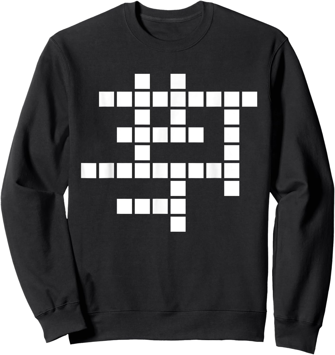 Crossword puzzle Sweatshirt - Sweatshirt | Black