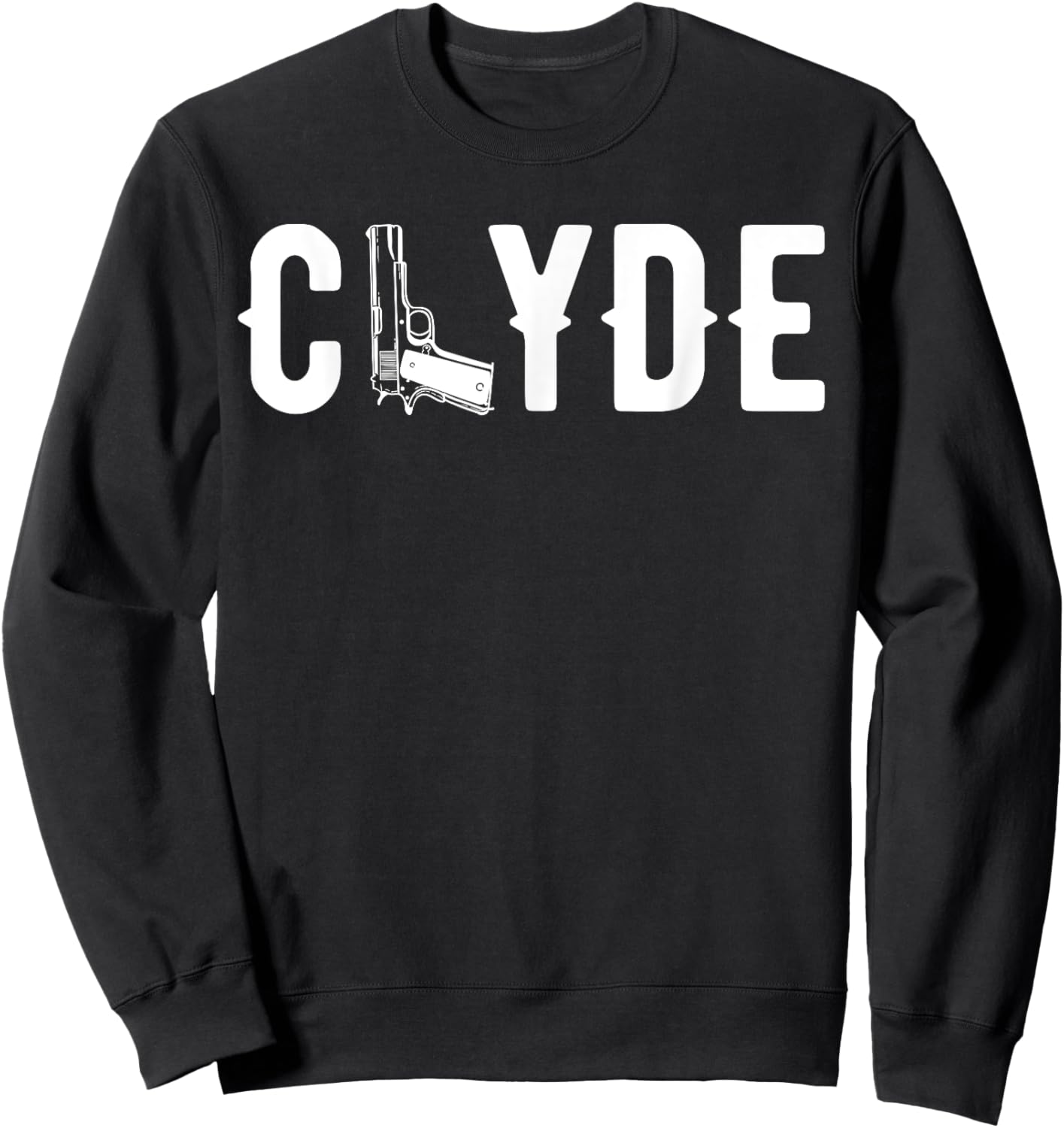 Valentines Bonnie Clyde Matching Couple Love Top Sweatshirt - Sweatshirt | Black