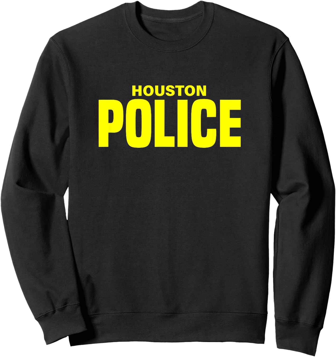 City of Houston Police Officer Texas Policeman Uniform Duty Sweatshirt - Sweatshirt | Black