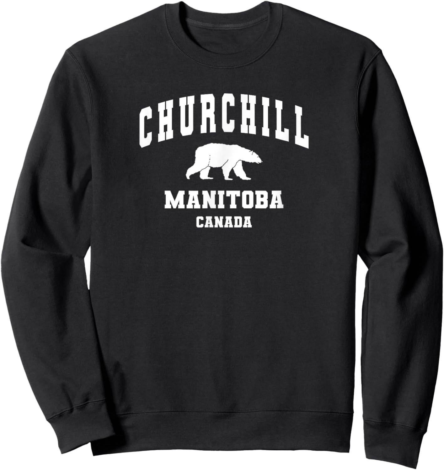 Churchill Manitoba Canada Polar Bear Sweatshirt - Sweatshirt | Black