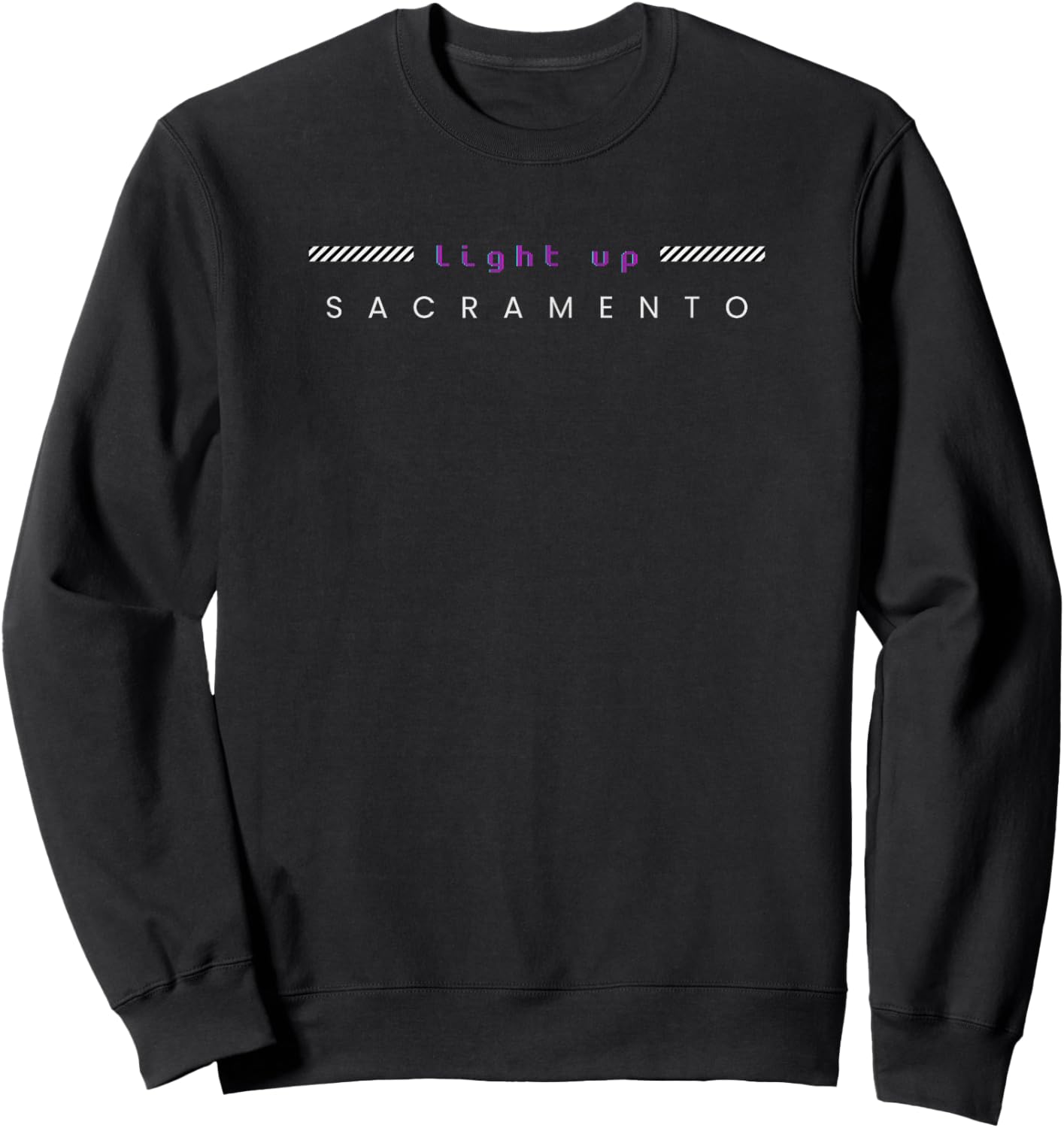 Sacramento Light Up Basketball Beam Sweatshirt - Sweatshirt | Black