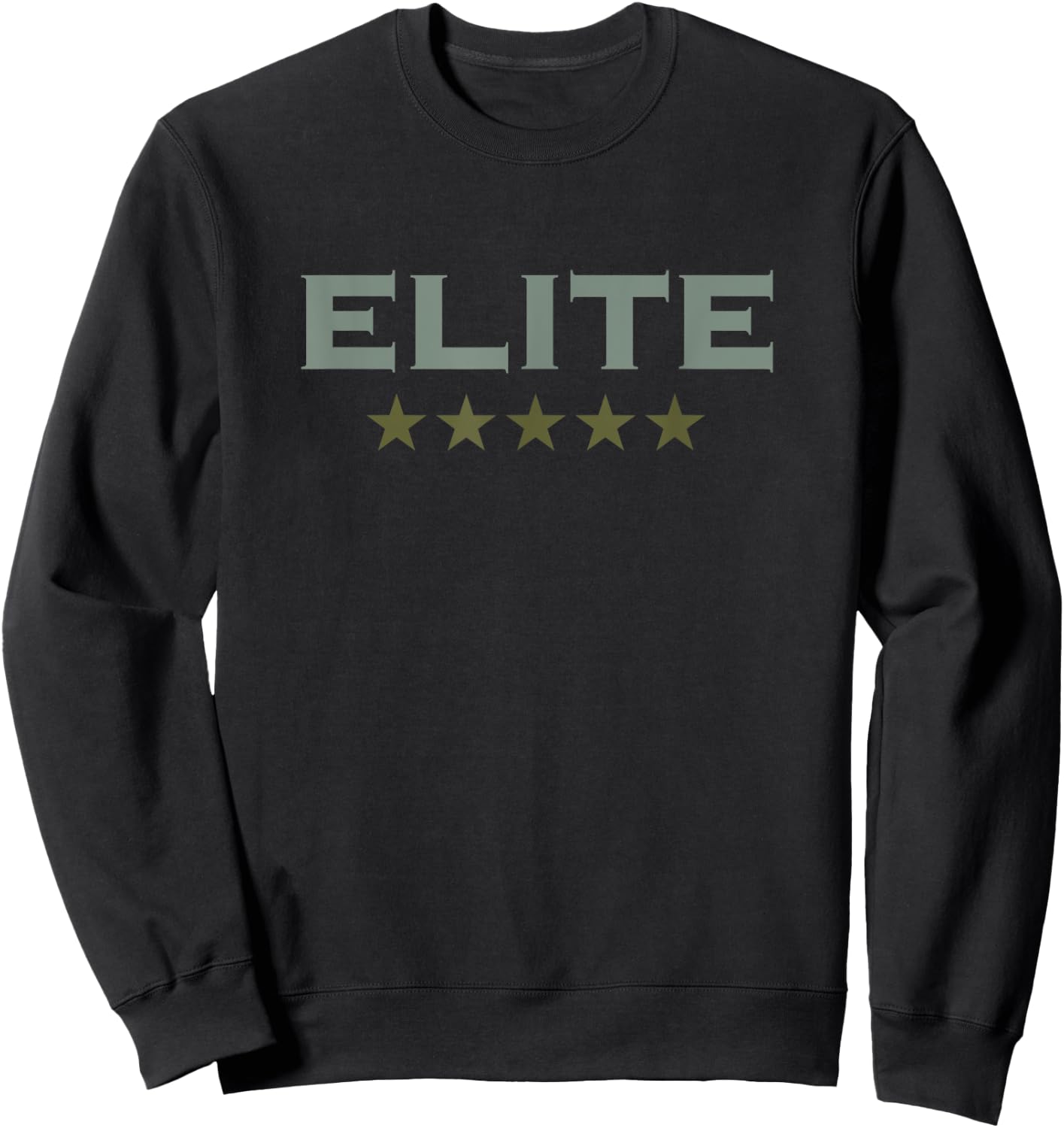 Elite Team 5 Stars Security Winner Superhero Best Fun Quotes Sweatshirt - Sweatshirt | Black