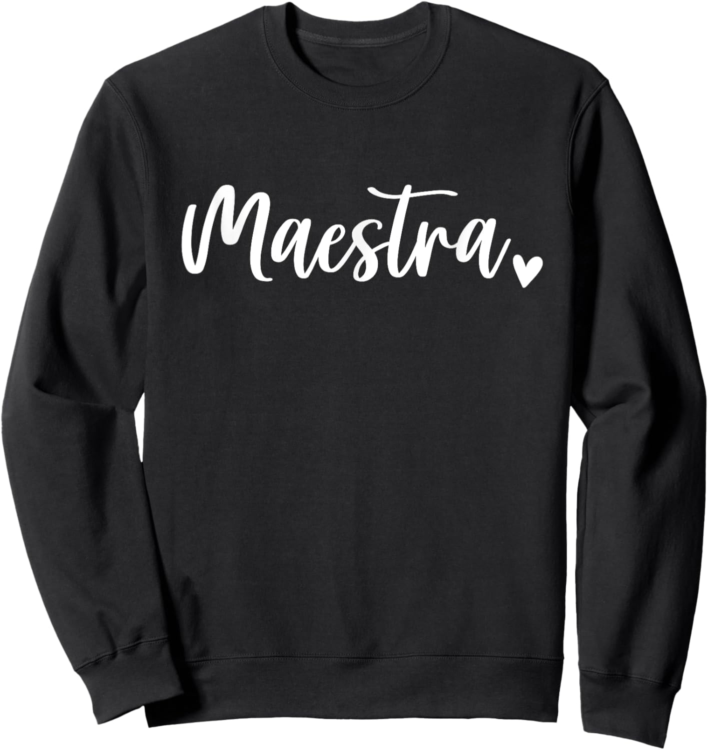 Maestra Cute Bilingual Spanish Teacher Sweatshirt - Sweatshirt | Black