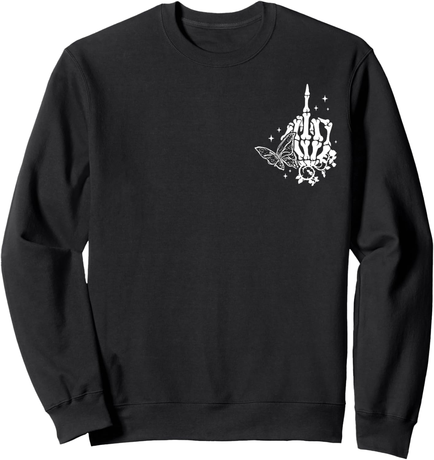 ( Double Sided) Even Savage Bitches Go To Heaven Sweatshirt - Sweatshirt | Black