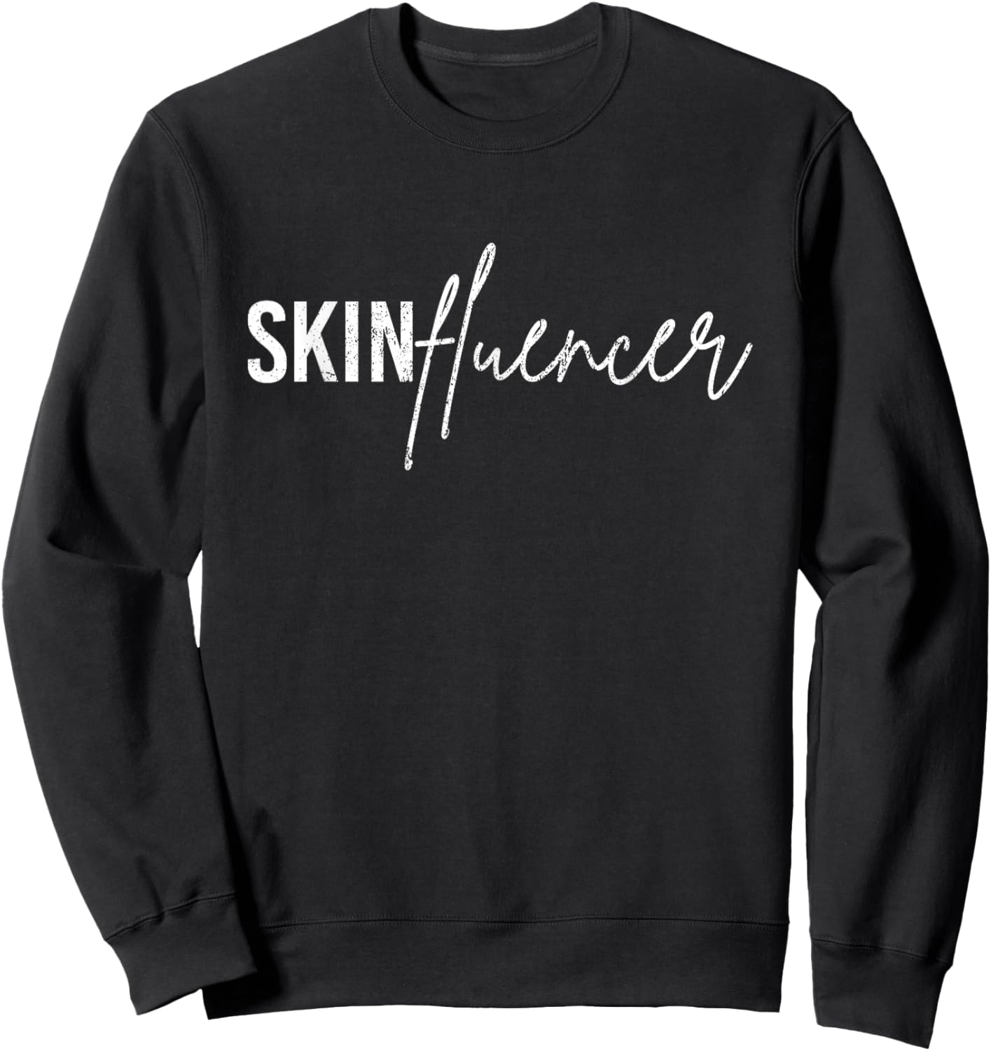 Vintage Skinfluencer Dermatologist Esthetician Sweatshirt - Sweatshirt | Black