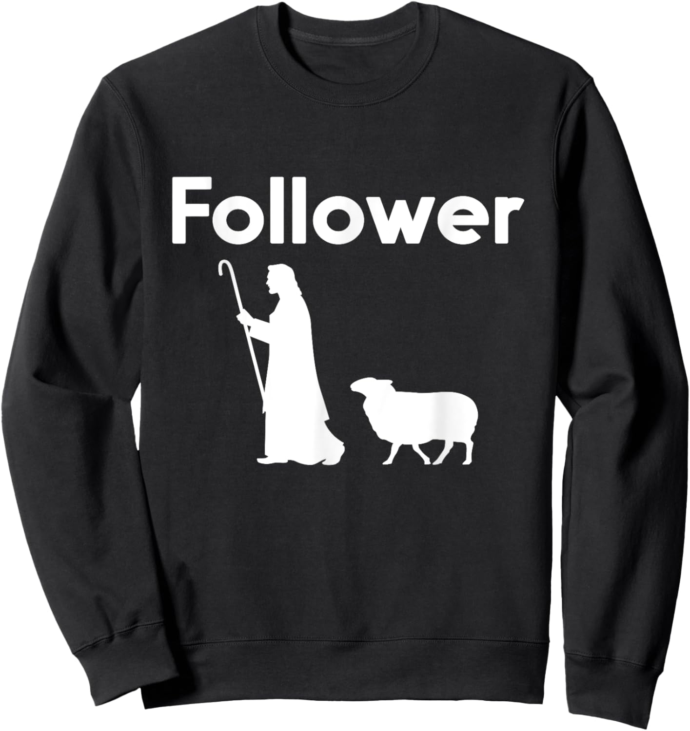 Followers of Jesus Christ parable of the lost sheep Sweatshirt - Sweatshirt | Black