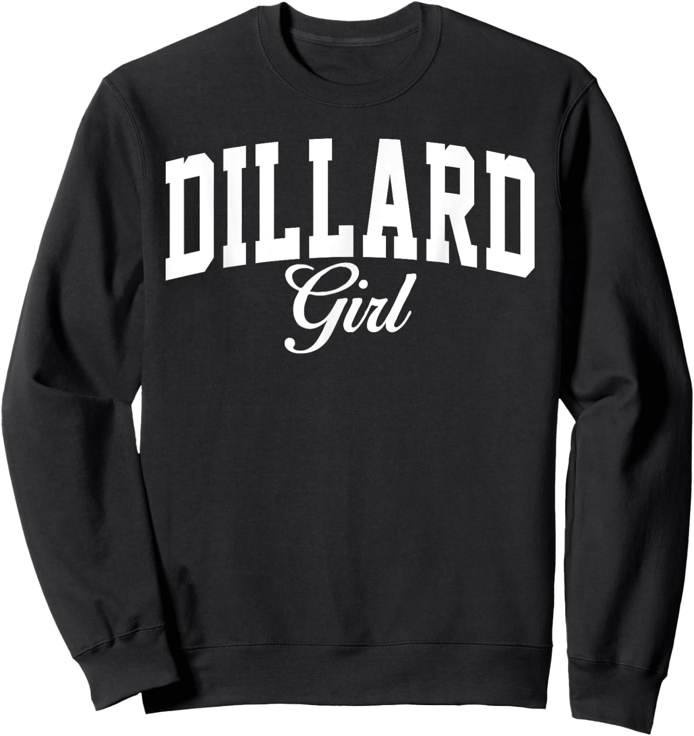 Dillard University Girl Arch Vintage Design Girls Sweatshirt - Sweatshirt | Black