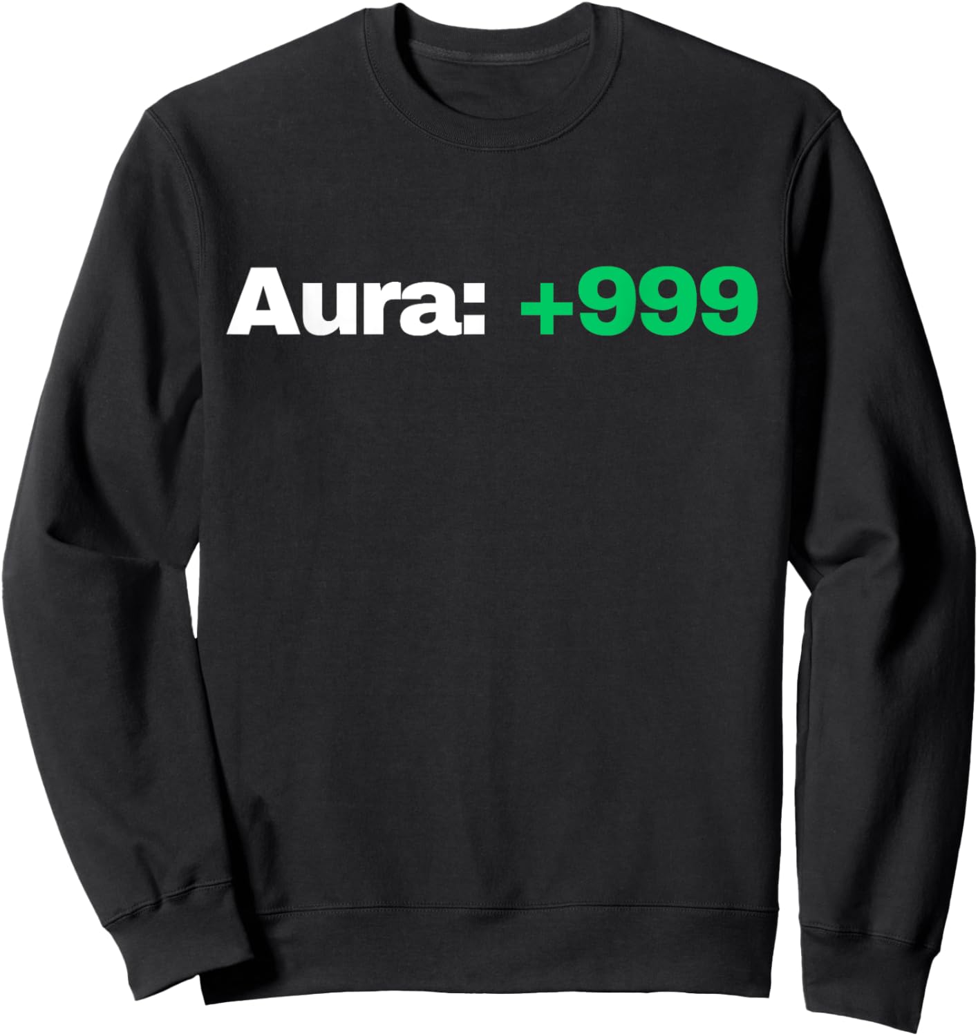 Funny Aura Points Sarcastic Meme Sweatshirt - Sweatshirt | Black