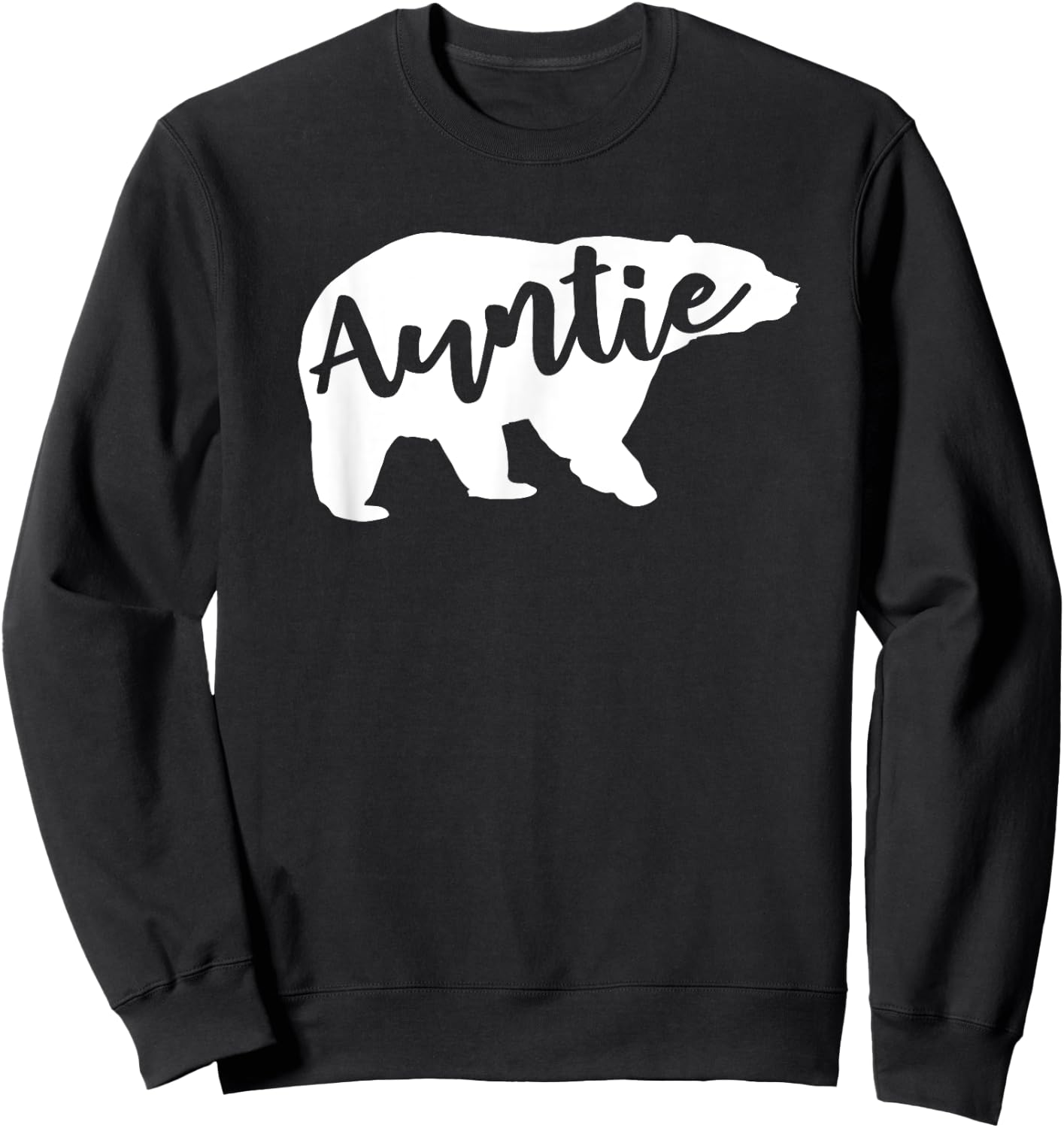 Auntie Bear Aunt Life Camping Sweatshirt - Sweatshirt | Black