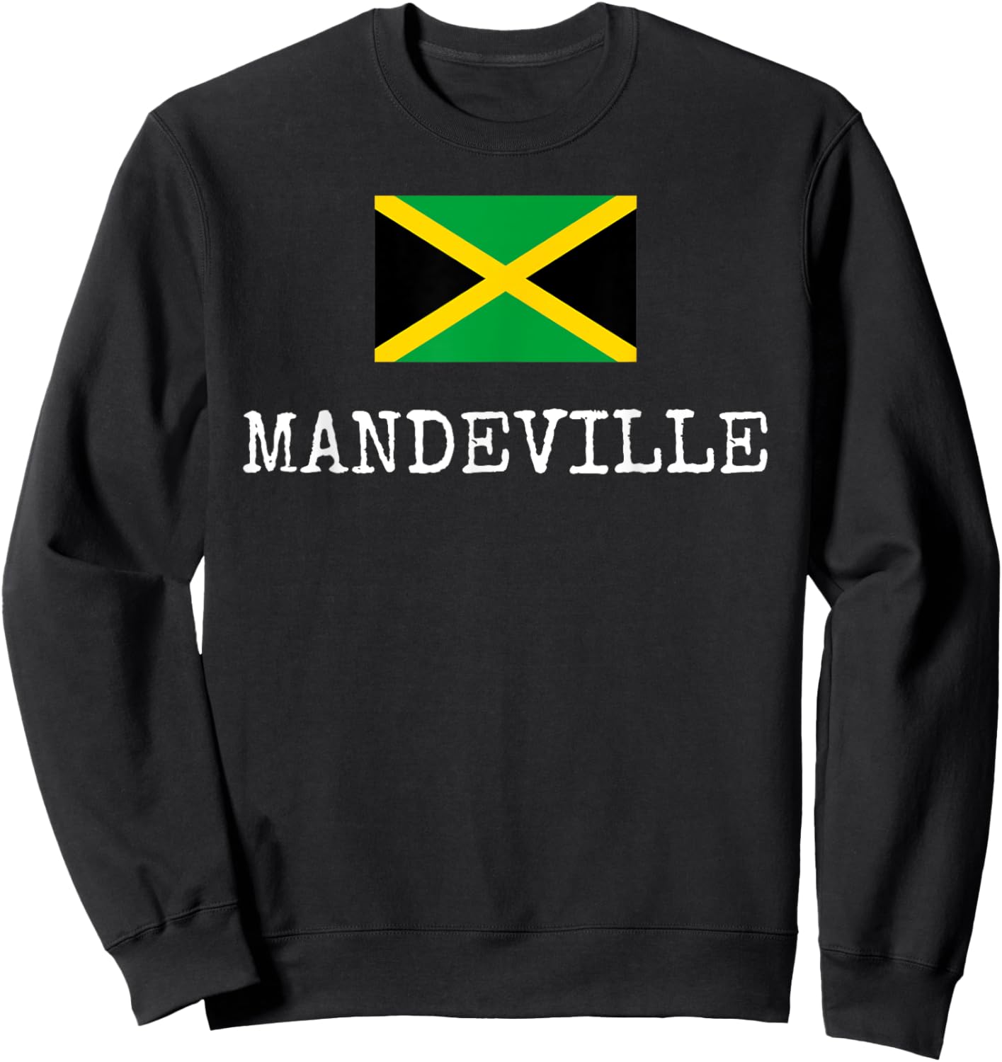 Mandeville Country Jamaica Family Trip Jamaicans Men Women Sweatshirt - Sweatshirt | Black