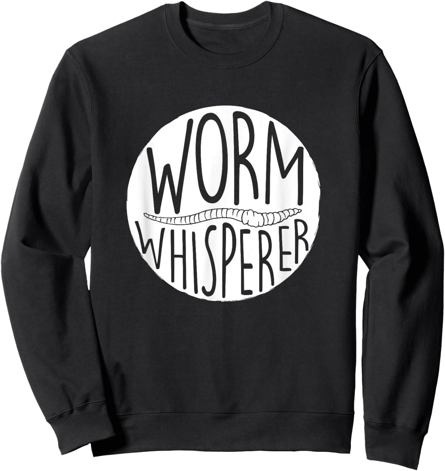 Worm Whisperer, Worm Farmer Vermiculture Sweatshirt - Sweatshirt | Black