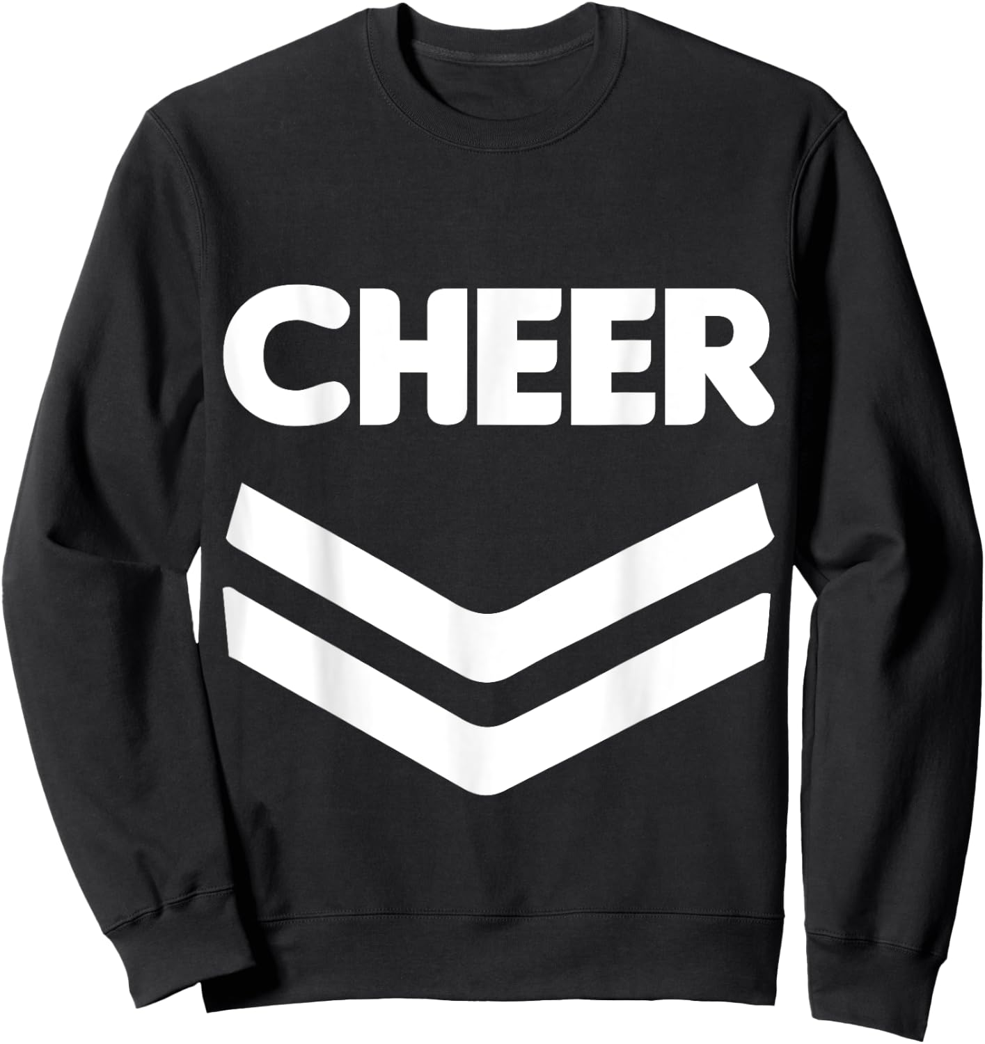 Cheerleader Uniform Halloween Group Costume, Cheer Team Sweatshirt - Sweatshirt | Black