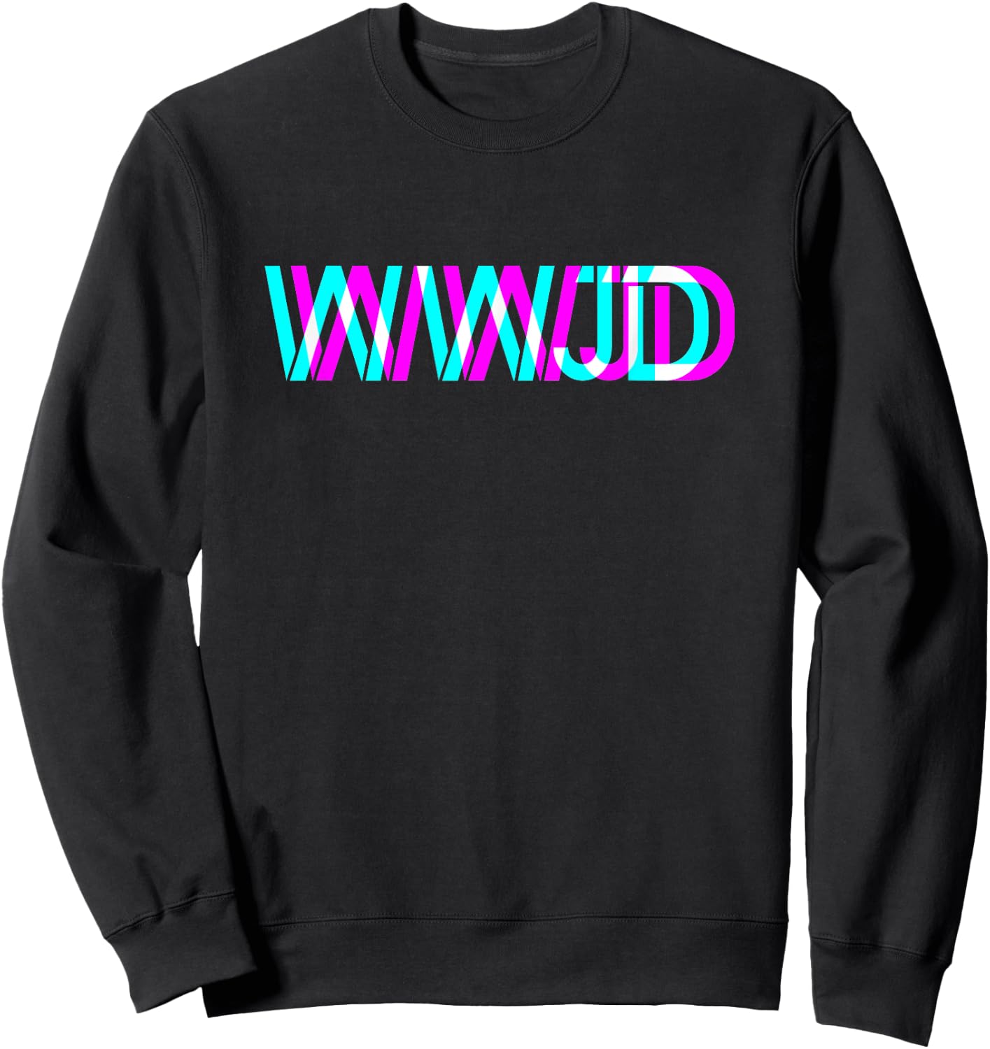What Would Jesus Do? WWJD Christian Faith Believer Sweatshirt - Sweatshirt | Black