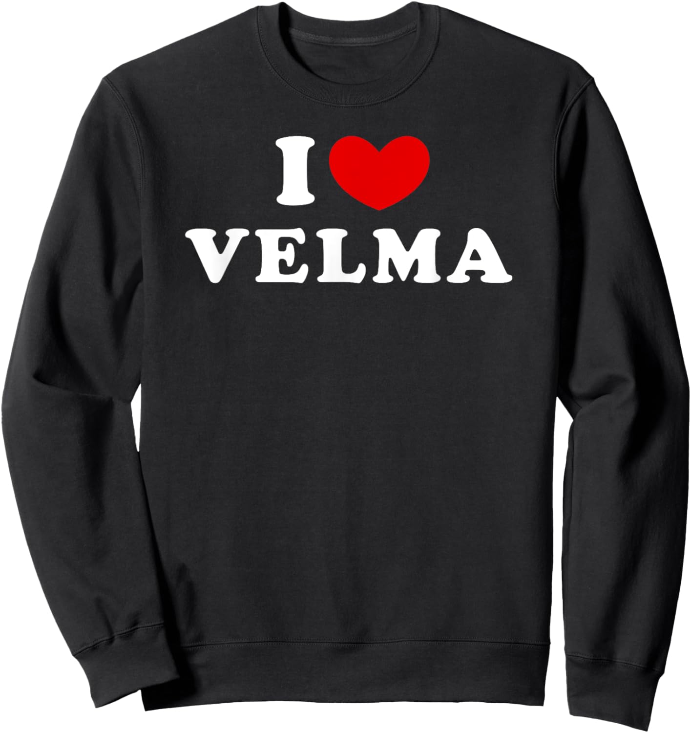 I Love Velma, I Heart Velma Sweatshirt - Sweatshirt | Black