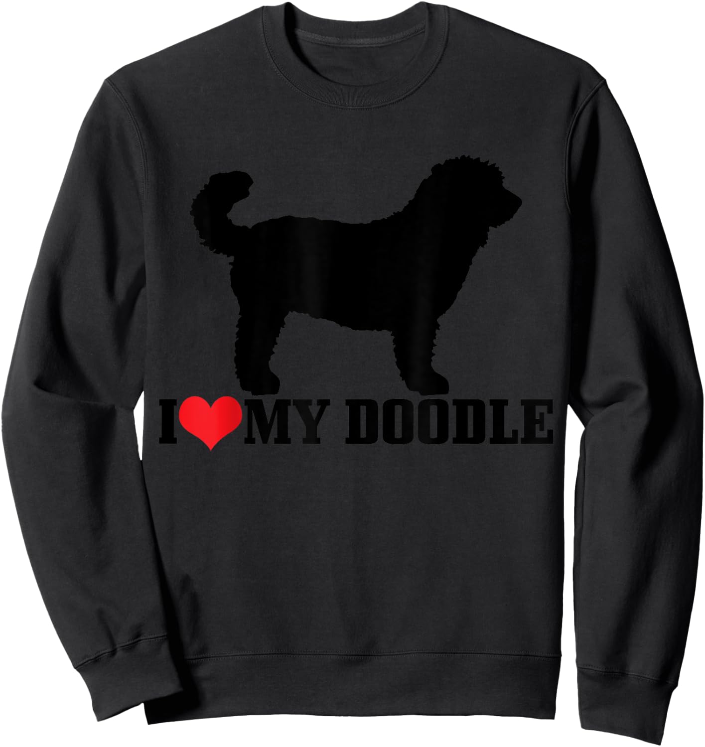 Goldendoodle I Love My Doodle Labradoodle Golden Doodle Dog Men Women Girls Kids Sweatshirt - Sweatshirt | Black