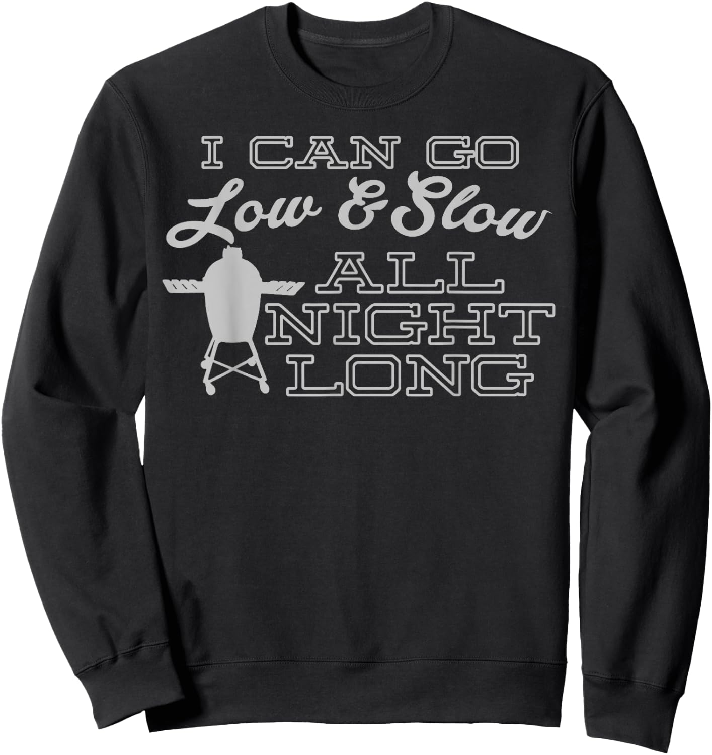 Funny BBQ Grilling Smoking Pitmaster Egg Smoker Sweatshirt - Sweatshirt | Black