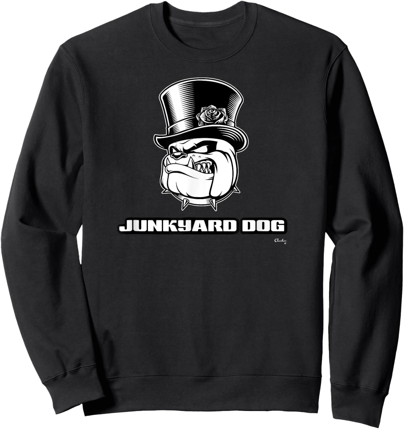 Junkyard Dog | Gym Strong Weightlifter Sweatshirt - Sweatshirt | Black