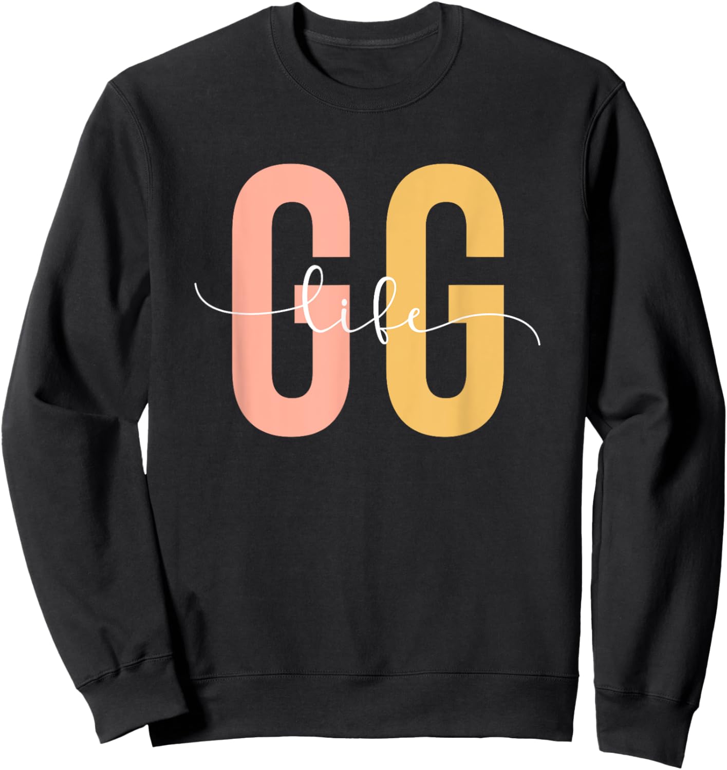 GG Life GG Grandma GG Grandmother Sweatshirt - Sweatshirt | Black
